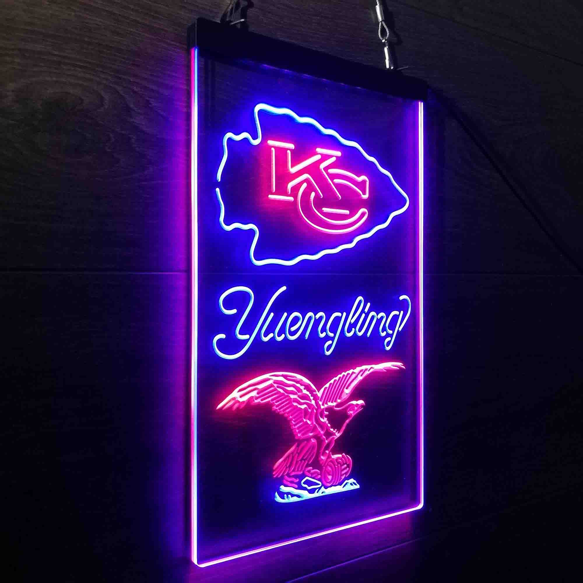 Yuengling Bar Kansas City Chiefs Est. 1960 Neon-Like Led Light Sign