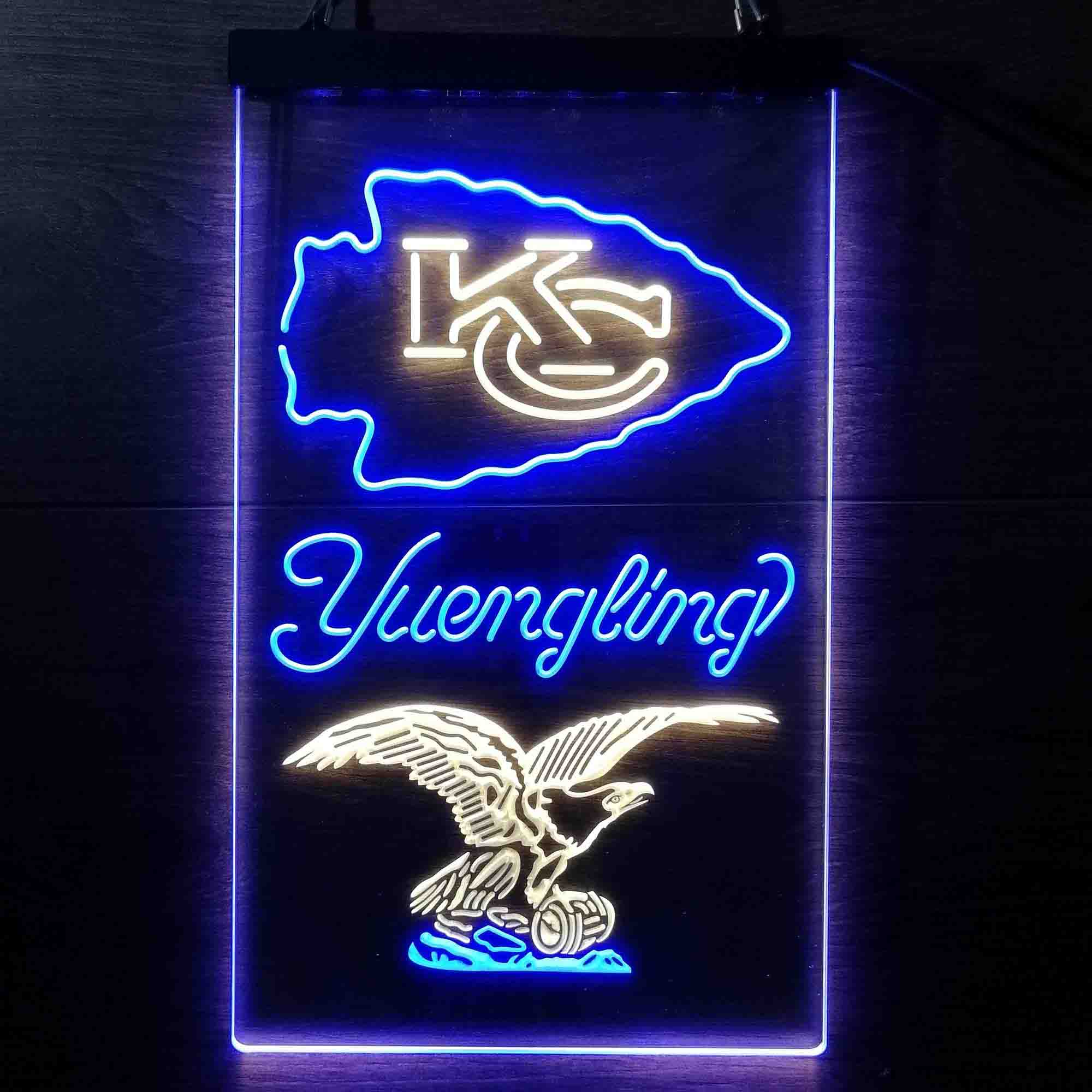 Yuengling Bar Kansas City Chiefs Est. 1960 Neon-Like Led Light Sign