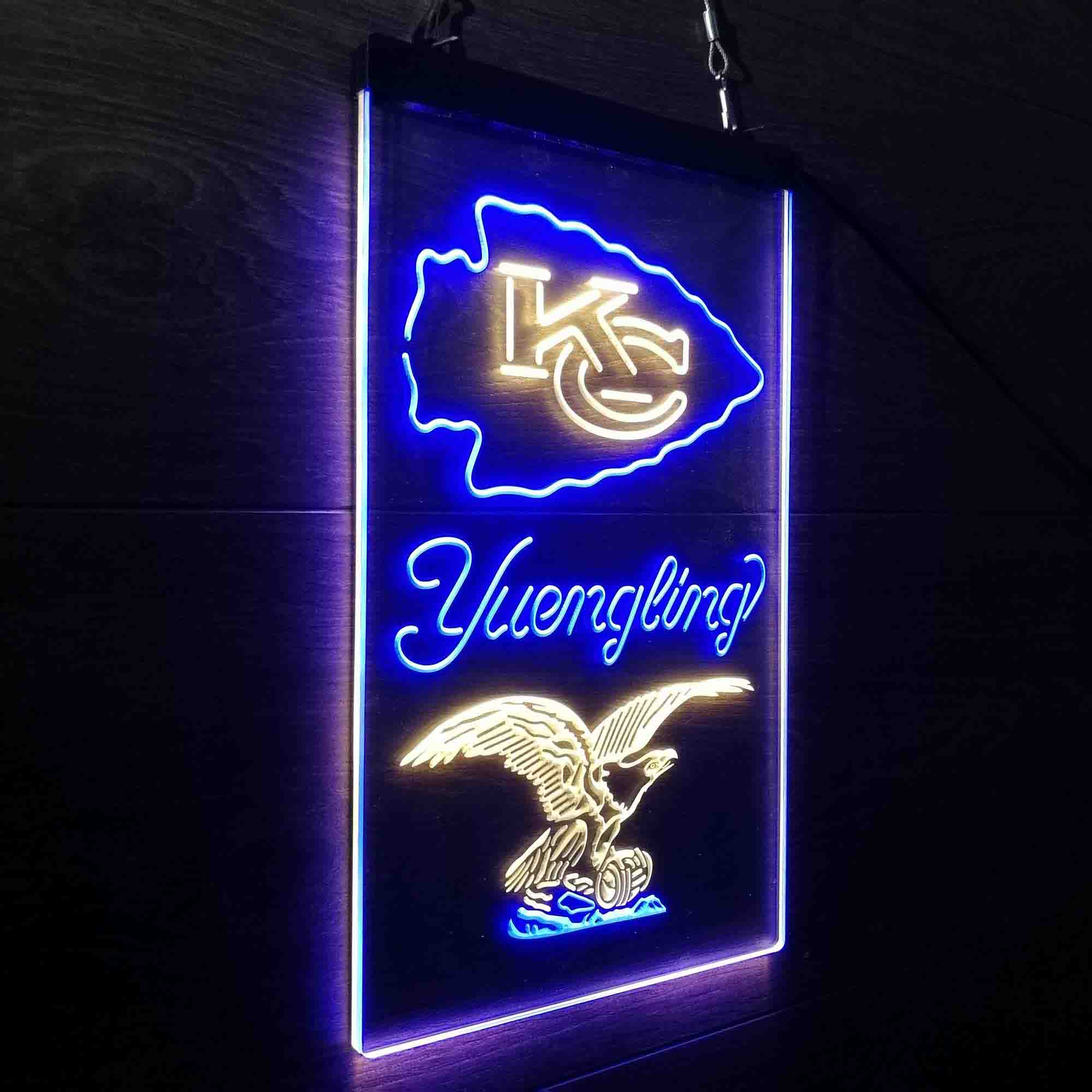 Yuengling Bar Kansas City Chiefs Est. 1960 Neon-Like Led Light Sign