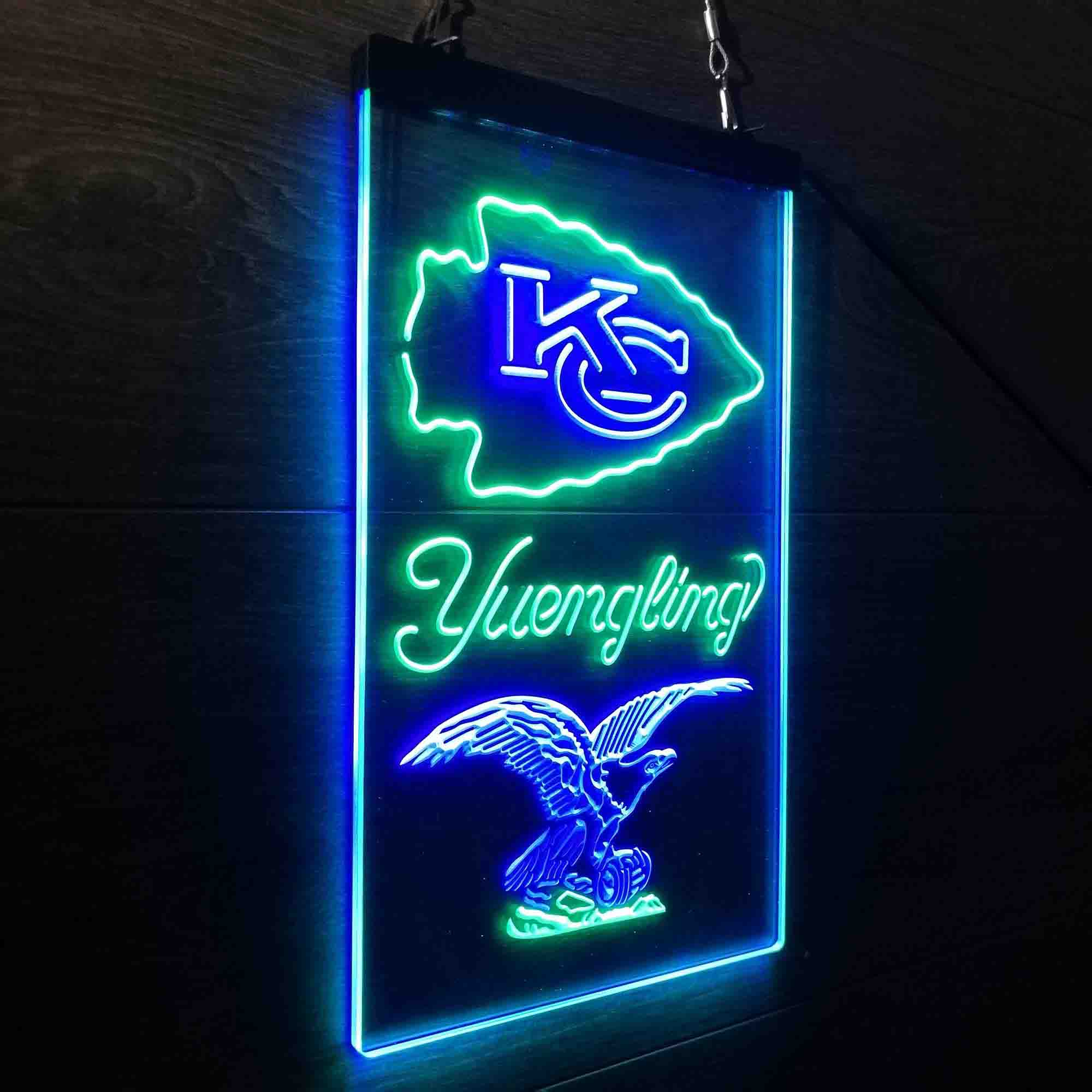 Yuengling Bar Kansas City Chiefs Est. 1960 Neon-Like Led Light Sign