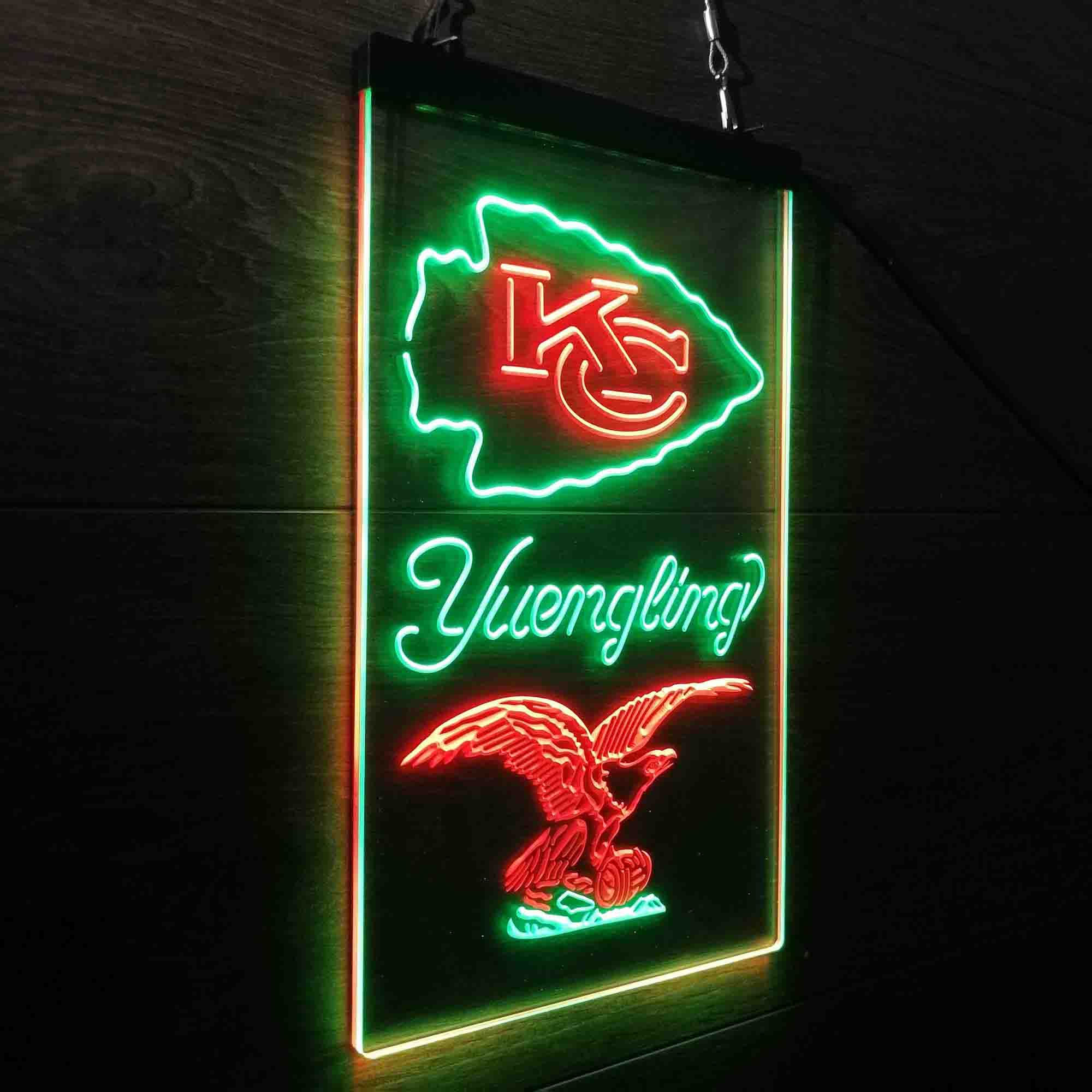 Yuengling Bar Kansas City Chiefs Est. 1960 Neon-Like Led Light Sign