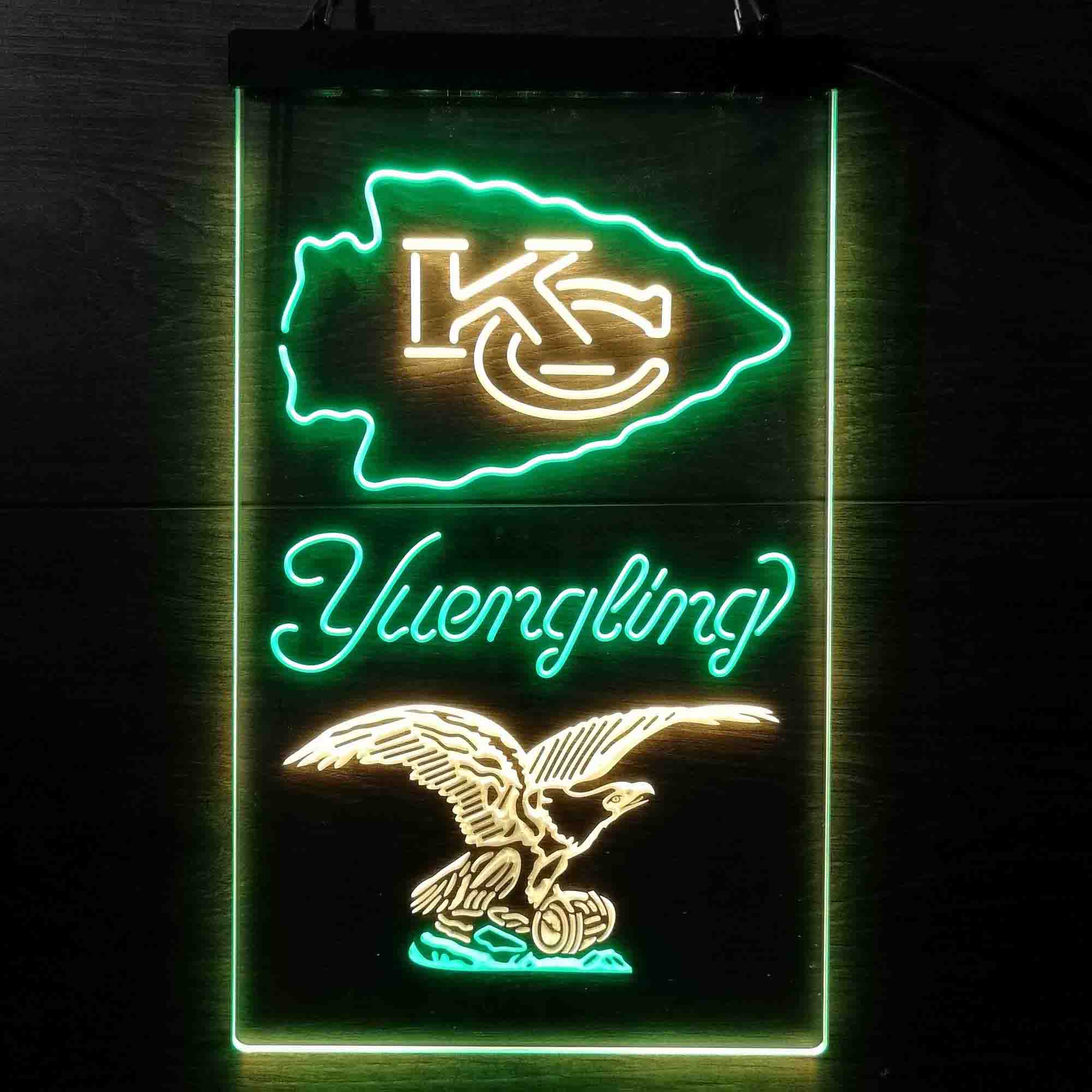 Yuengling Bar Kansas City Chiefs Est. 1960 Neon-Like Led Light Sign