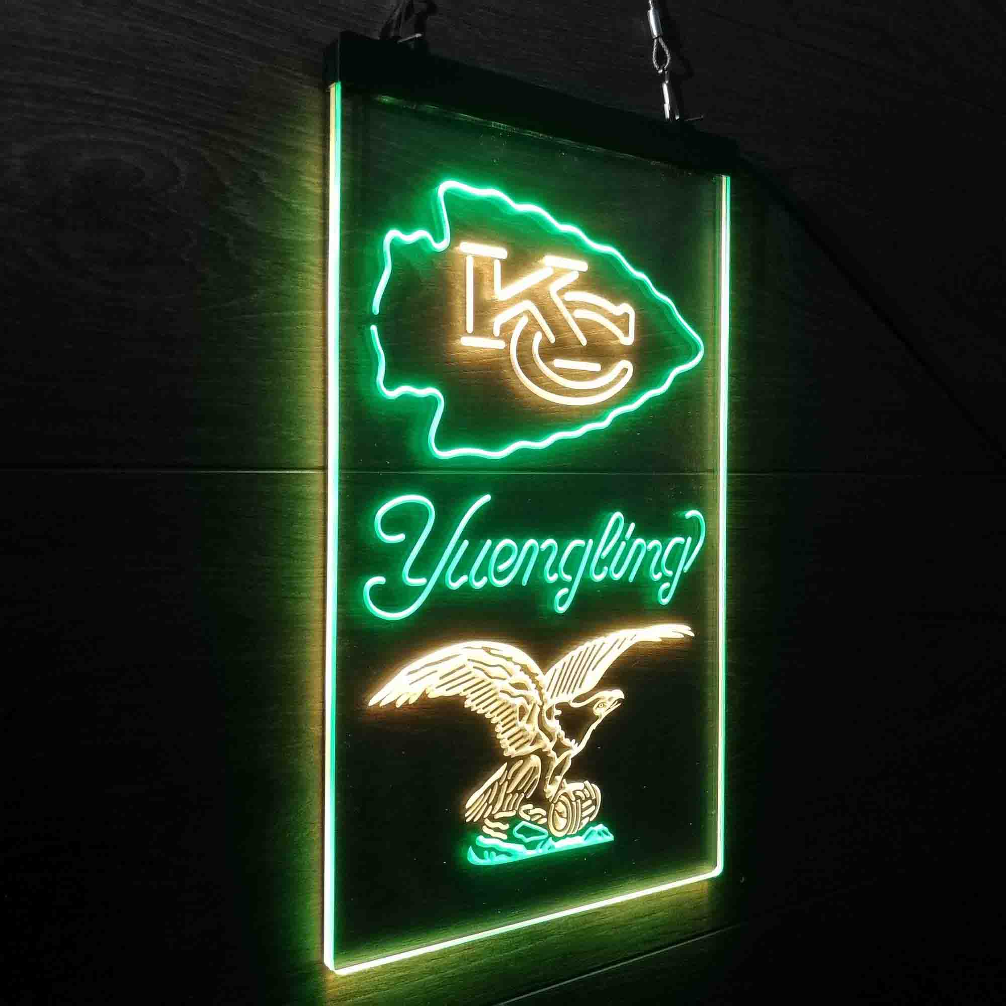 Yuengling Bar Kansas City Chiefs Est. 1960 Neon-Like Led Light Sign