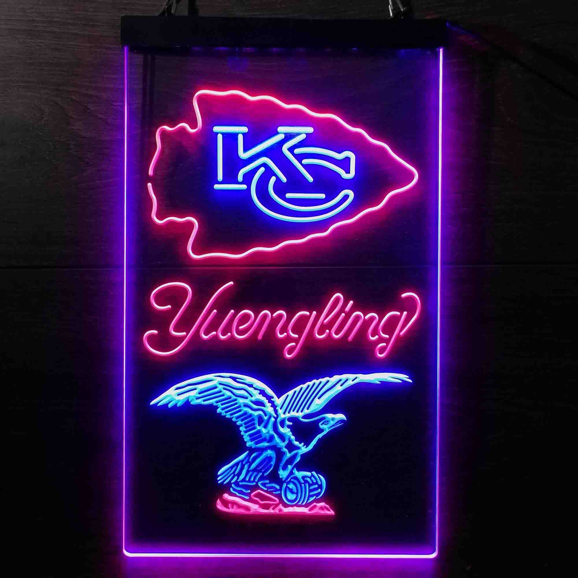 Yuengling Bar Kansas City Chiefs Est. 1960 Neon-Like Led Light Sign