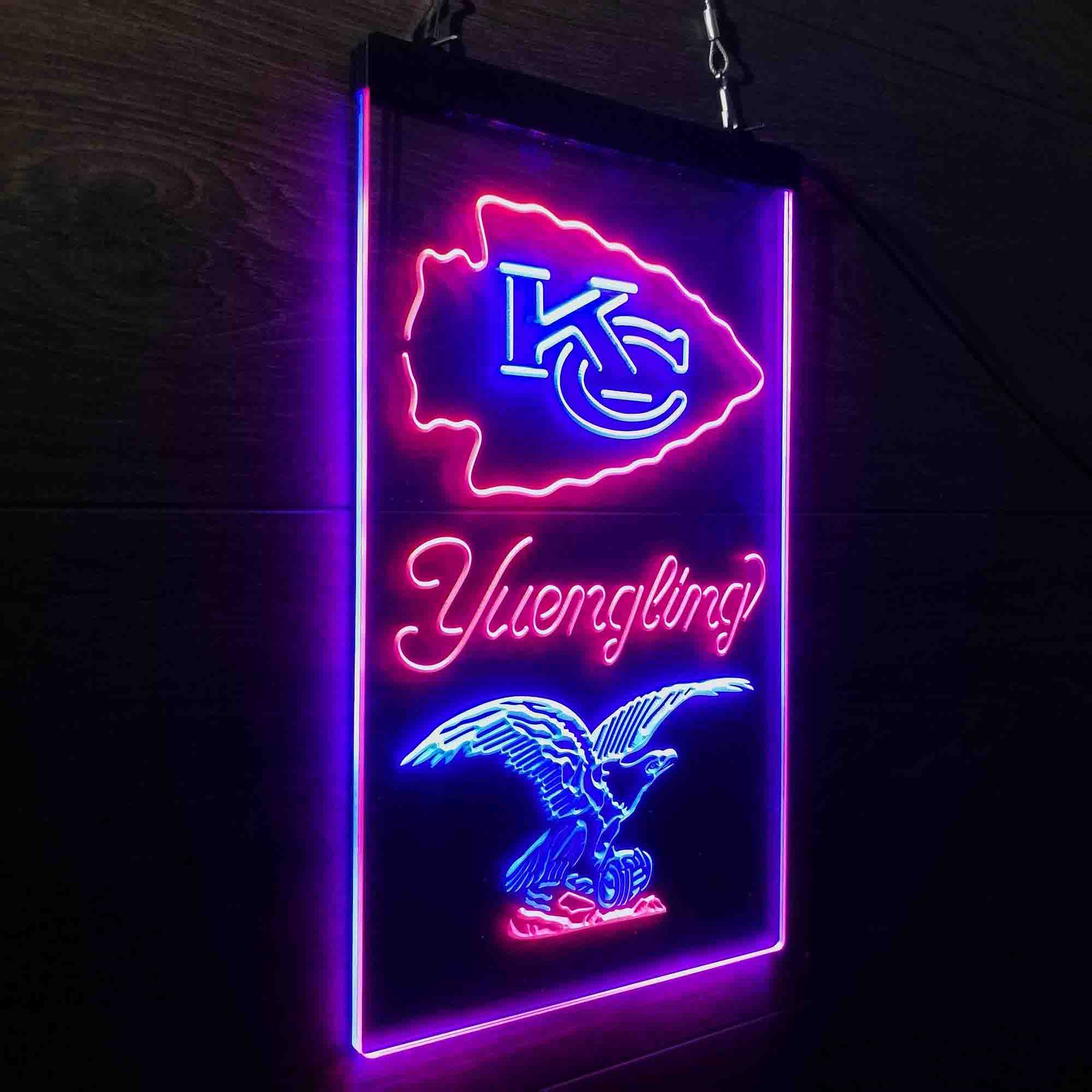 Yuengling Bar Kansas City Chiefs Est. 1960 Neon-Like Led Light Sign