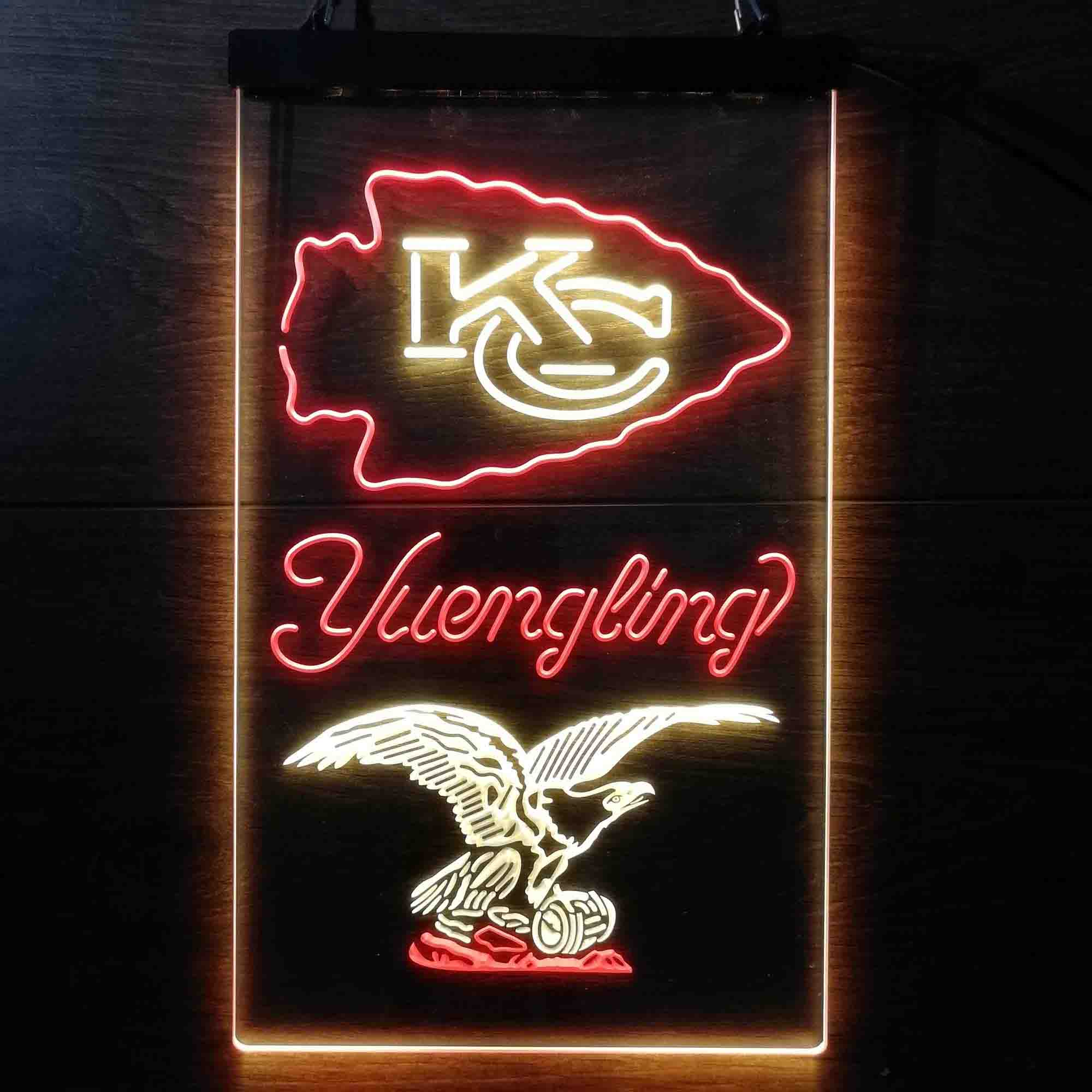 Yuengling Bar Kansas City Chiefs Est. 1960 Neon-Like Led Light Sign