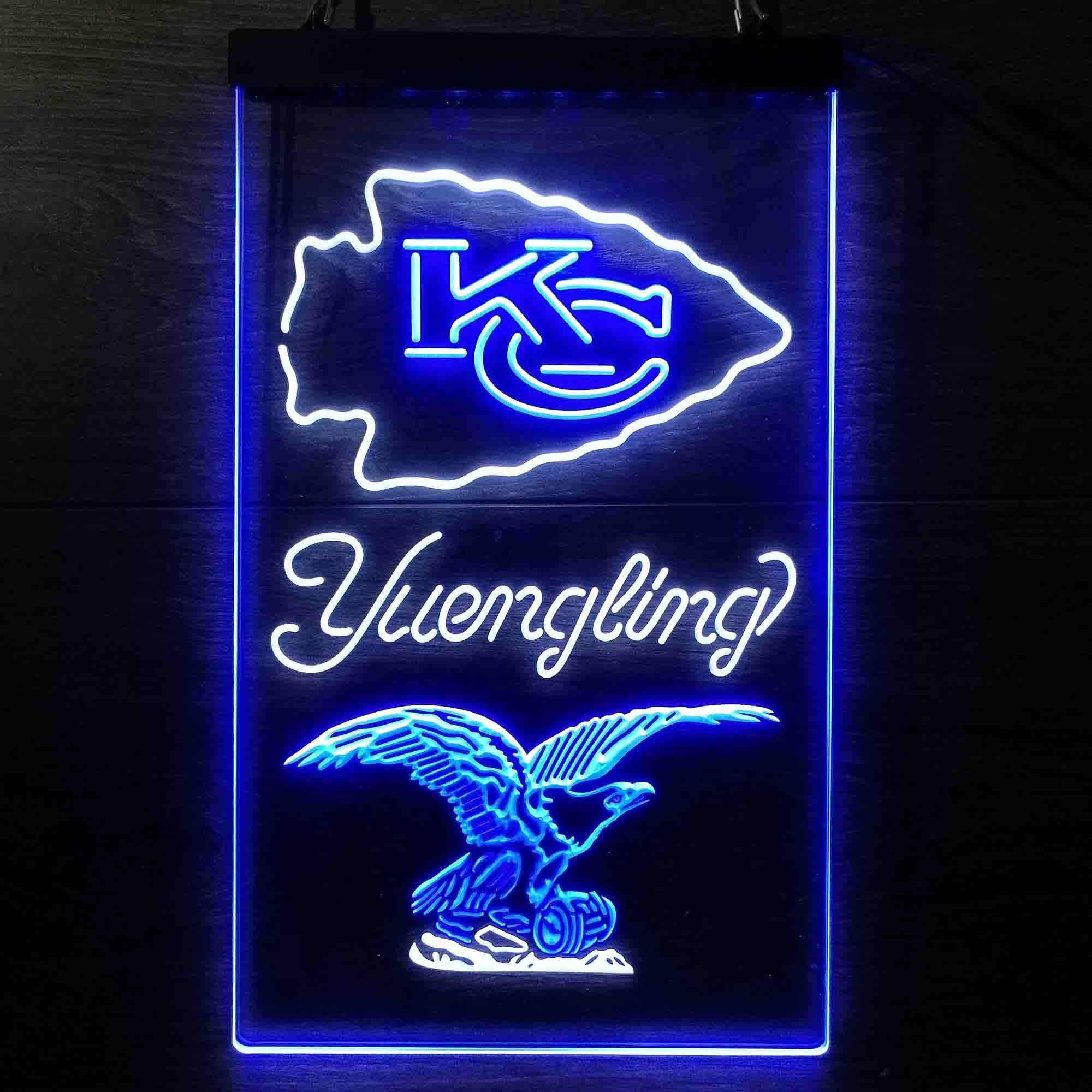 Yuengling Bar Kansas City Chiefs Est. 1960 Neon-Like Led Light Sign