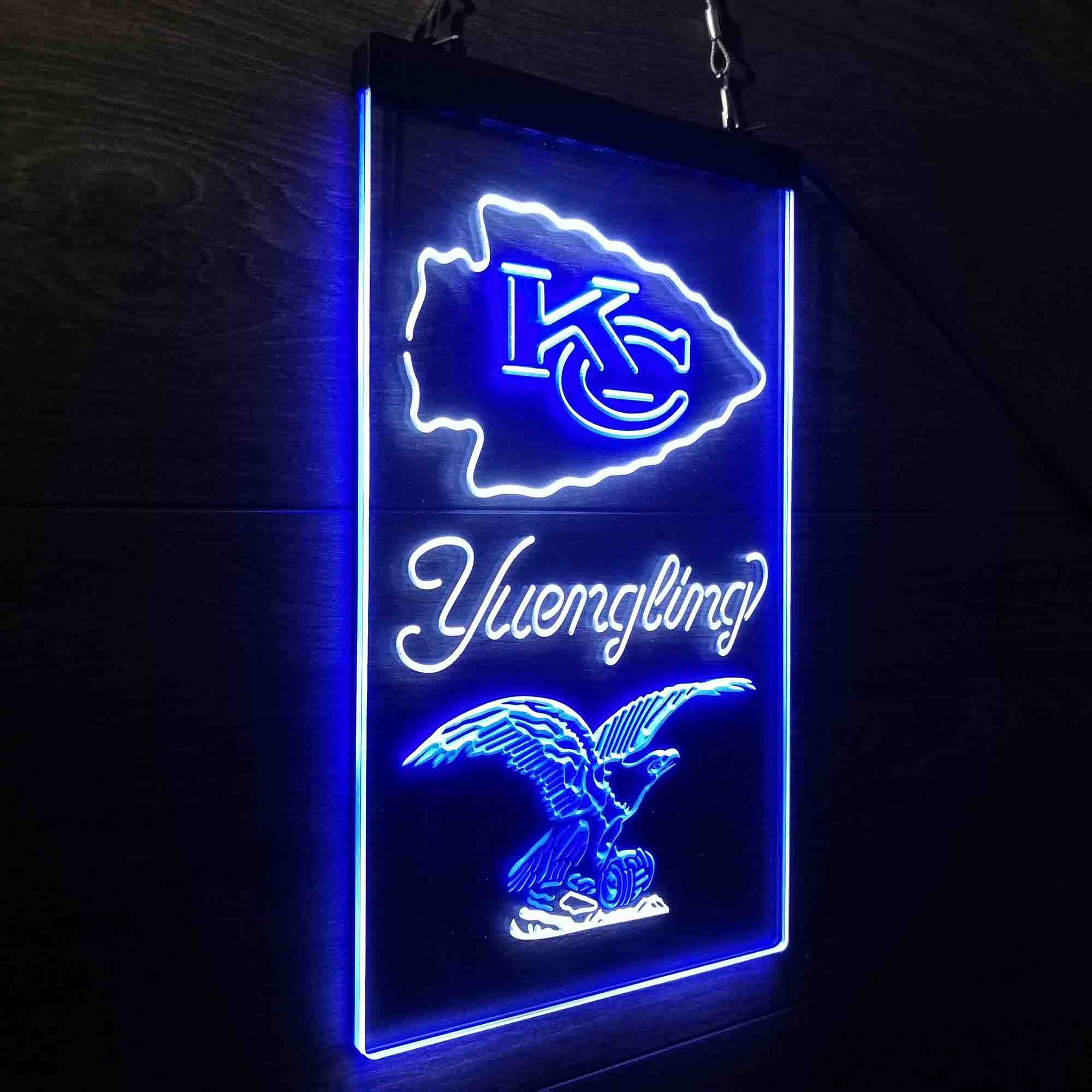 Yuengling Bar Kansas City Chiefs Est. 1960 Neon-Like Led Light Sign