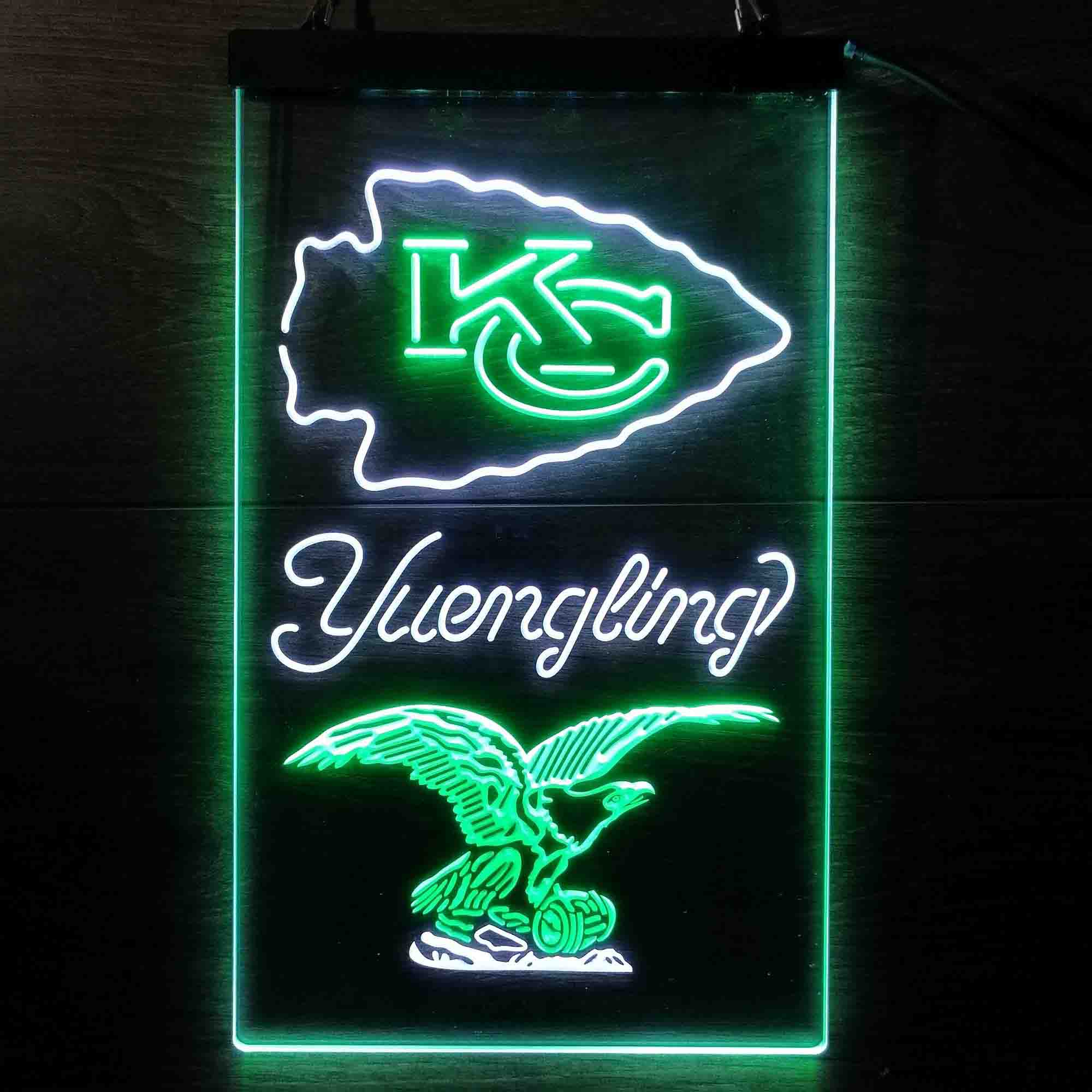 Yuengling Bar Kansas City Chiefs Est. 1960 Neon-Like Led Light Sign