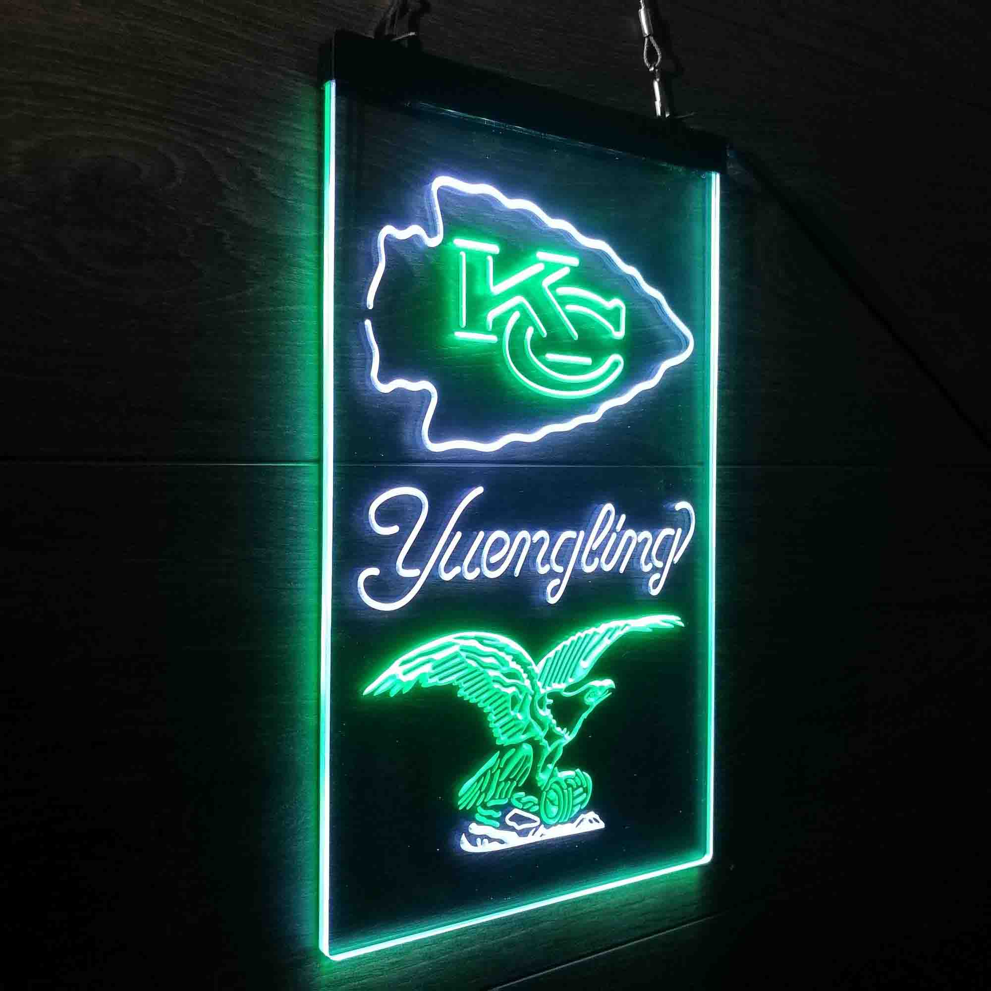 Yuengling Bar Kansas City Chiefs Est. 1960 Neon-Like Led Light Sign