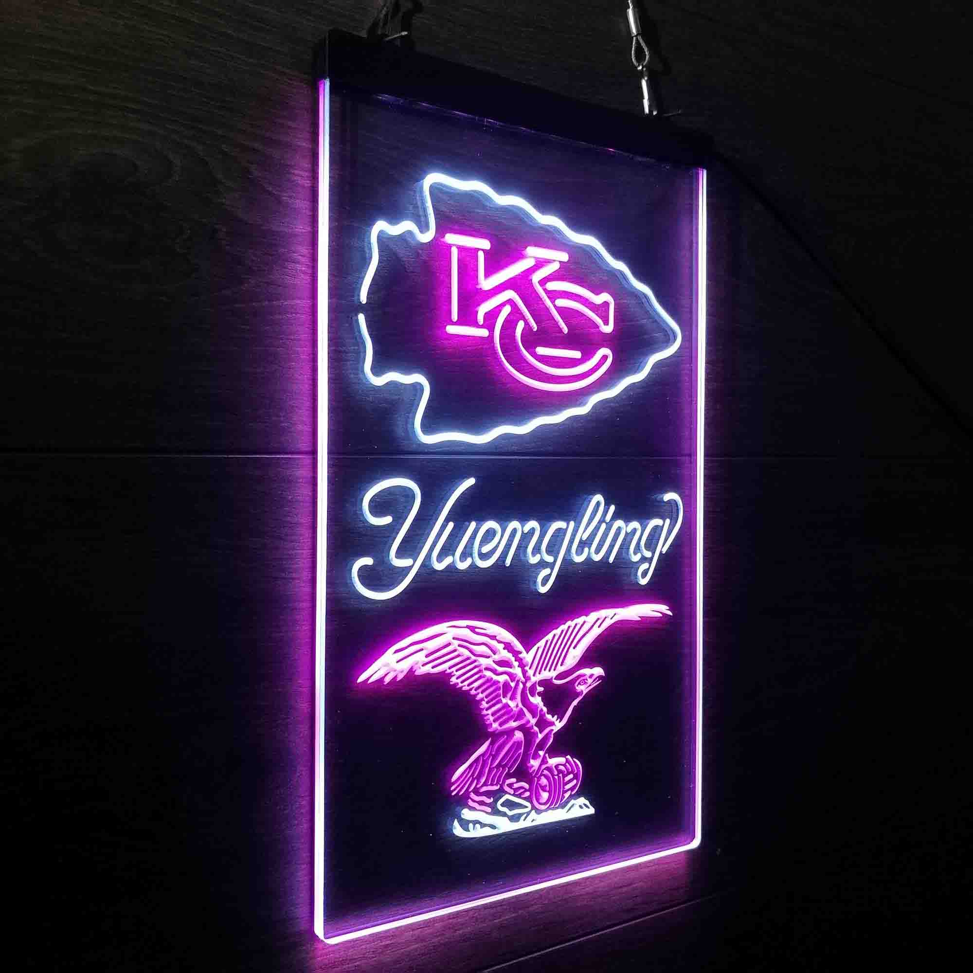 Yuengling Bar Kansas City Chiefs Est. 1960 Neon-Like Led Light Sign