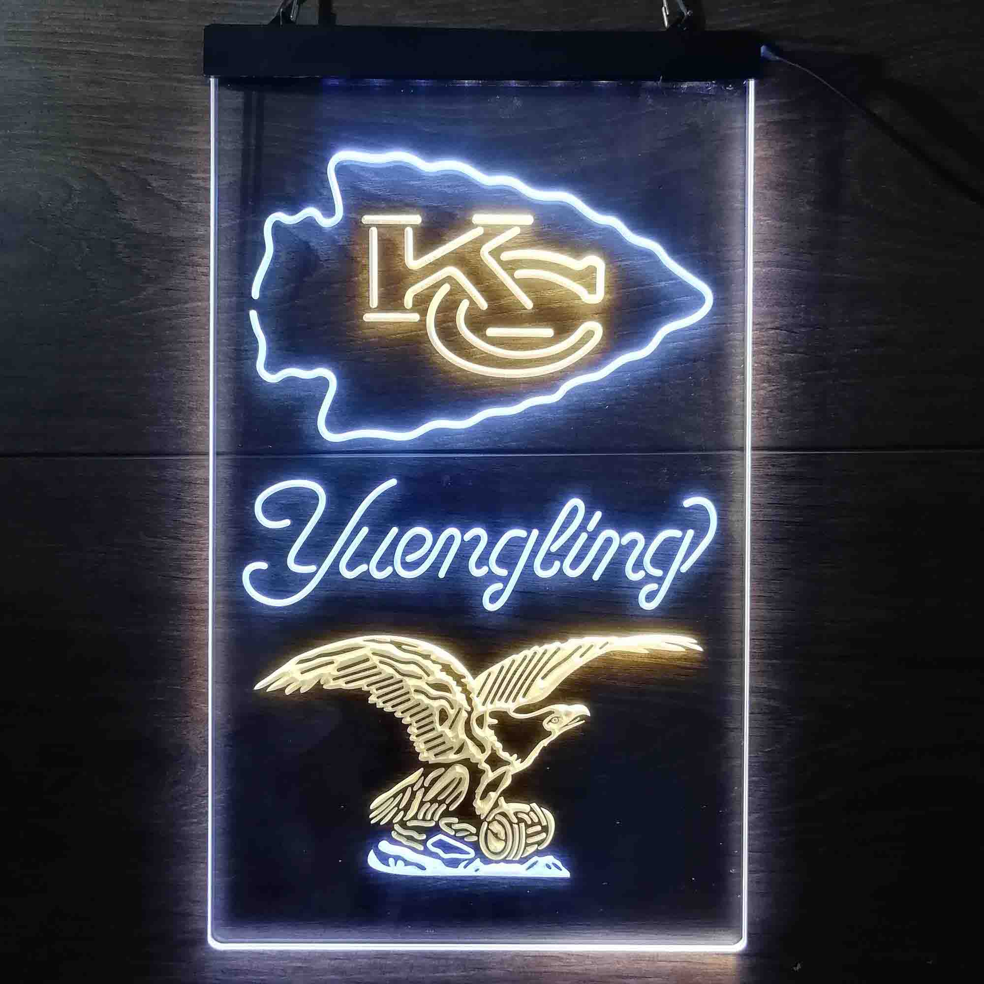 Yuengling Bar Kansas City Chiefs Est. 1960 Neon-Like Led Light Sign