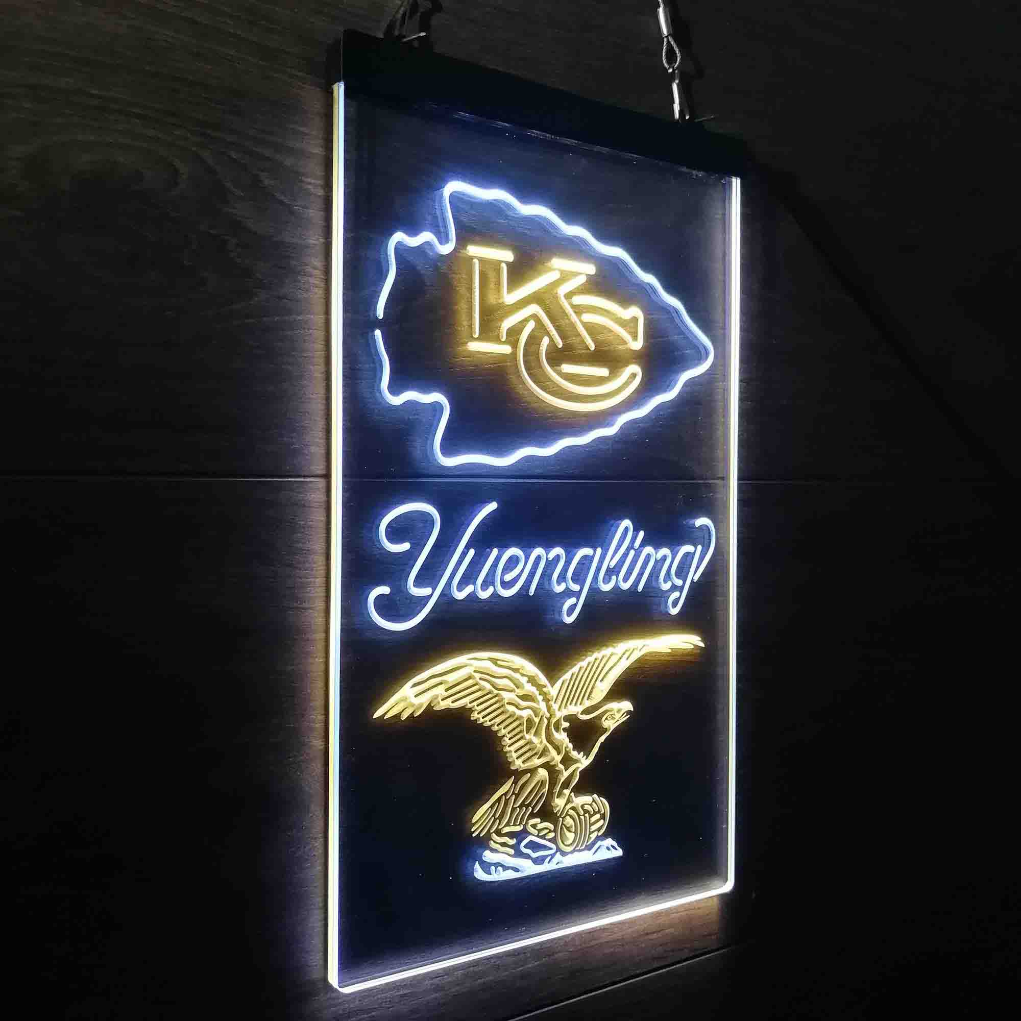 Yuengling Bar Kansas City Chiefs Est. 1960 Neon-Like Led Light Sign