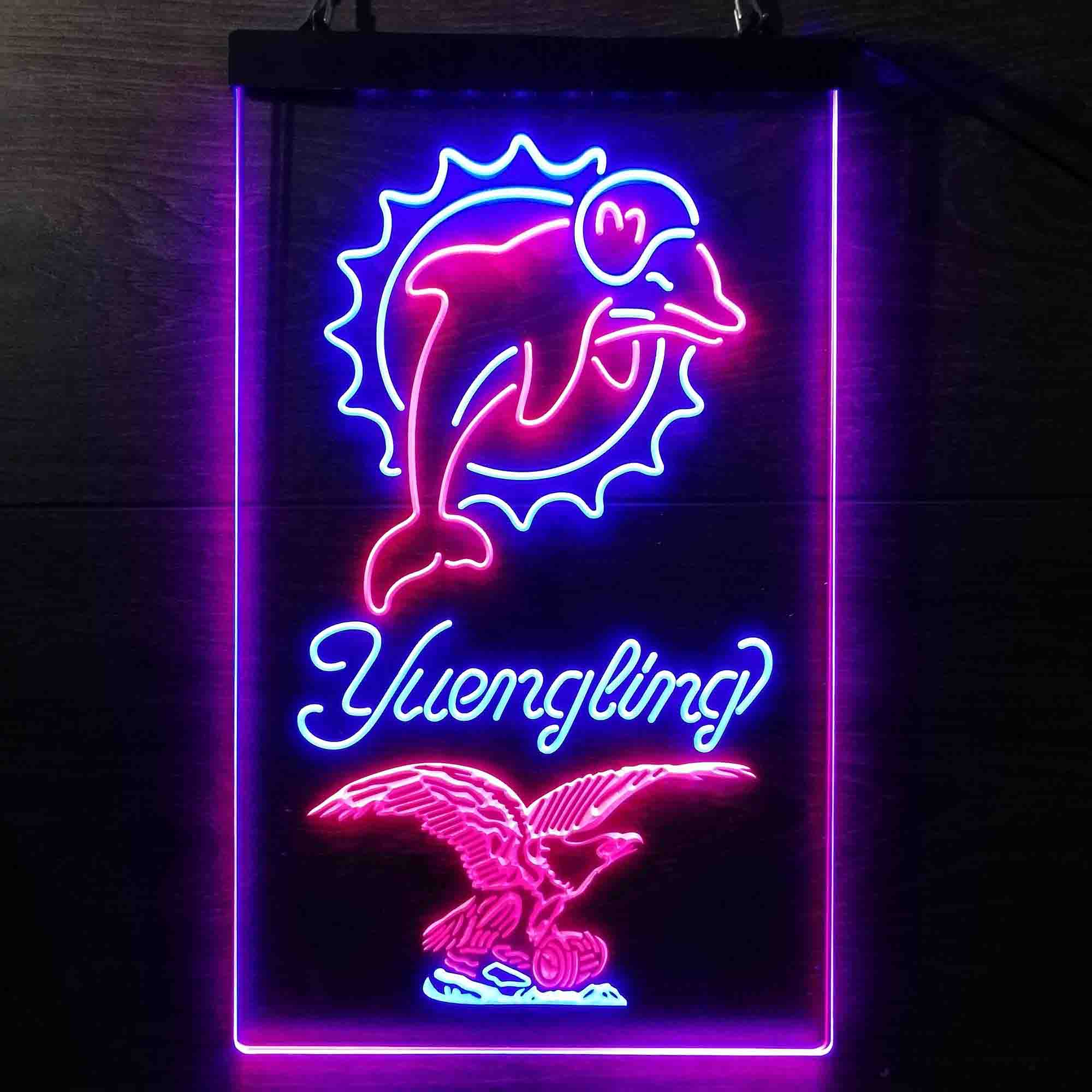 Yuengling Bar Miami Dolphins Est. 1966 Neon-Like Led Light Sign