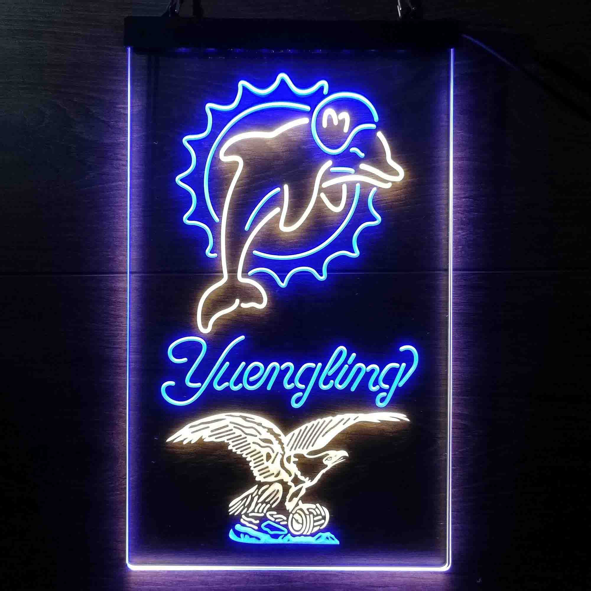 Yuengling Bar Miami Dolphins Est. 1966 Neon-Like Led Light Sign