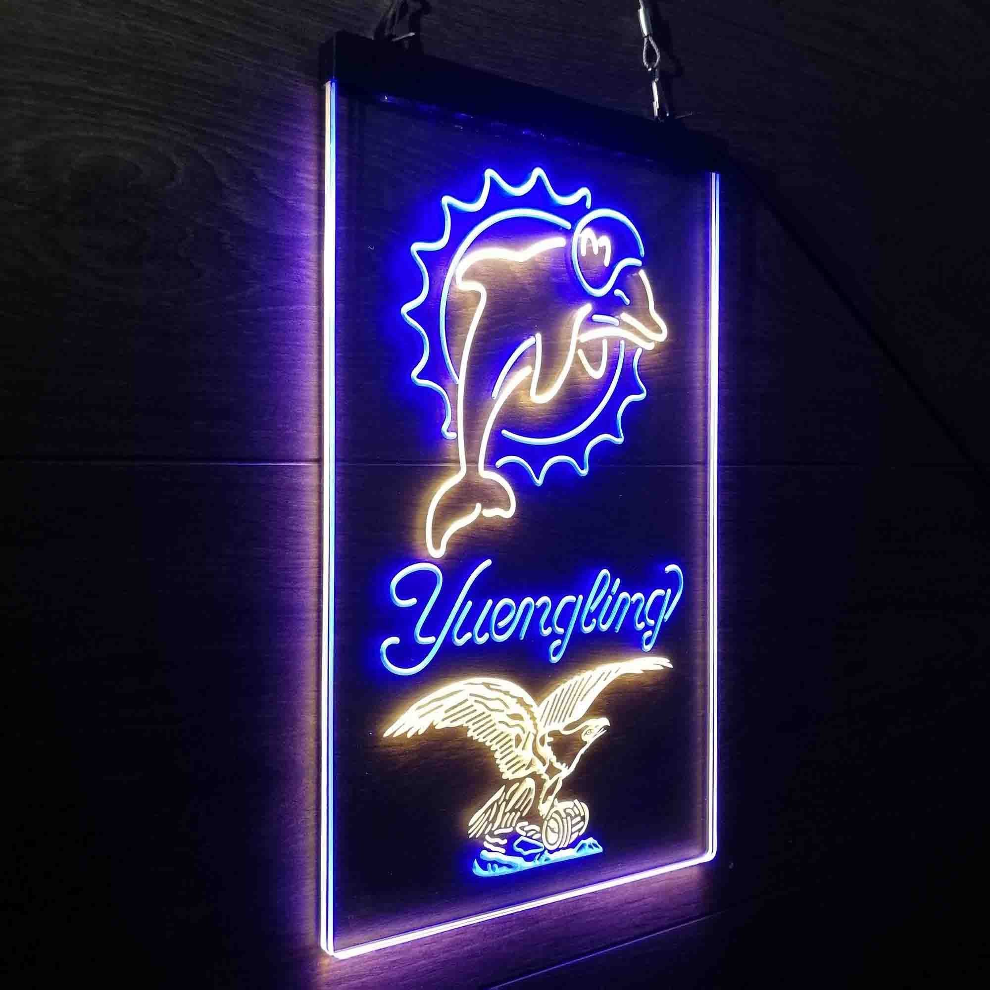 Yuengling Bar Miami Dolphins Est. 1966 Neon-Like Led Light Sign