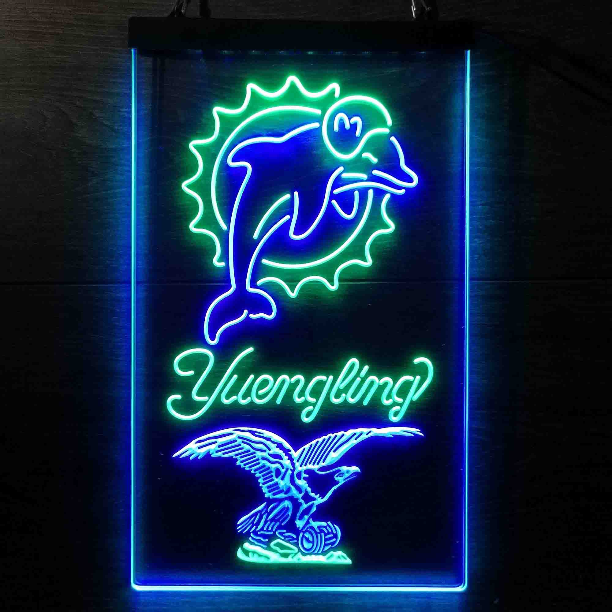 Yuengling Bar Miami Dolphins Est. 1966 Neon-Like Led Light Sign