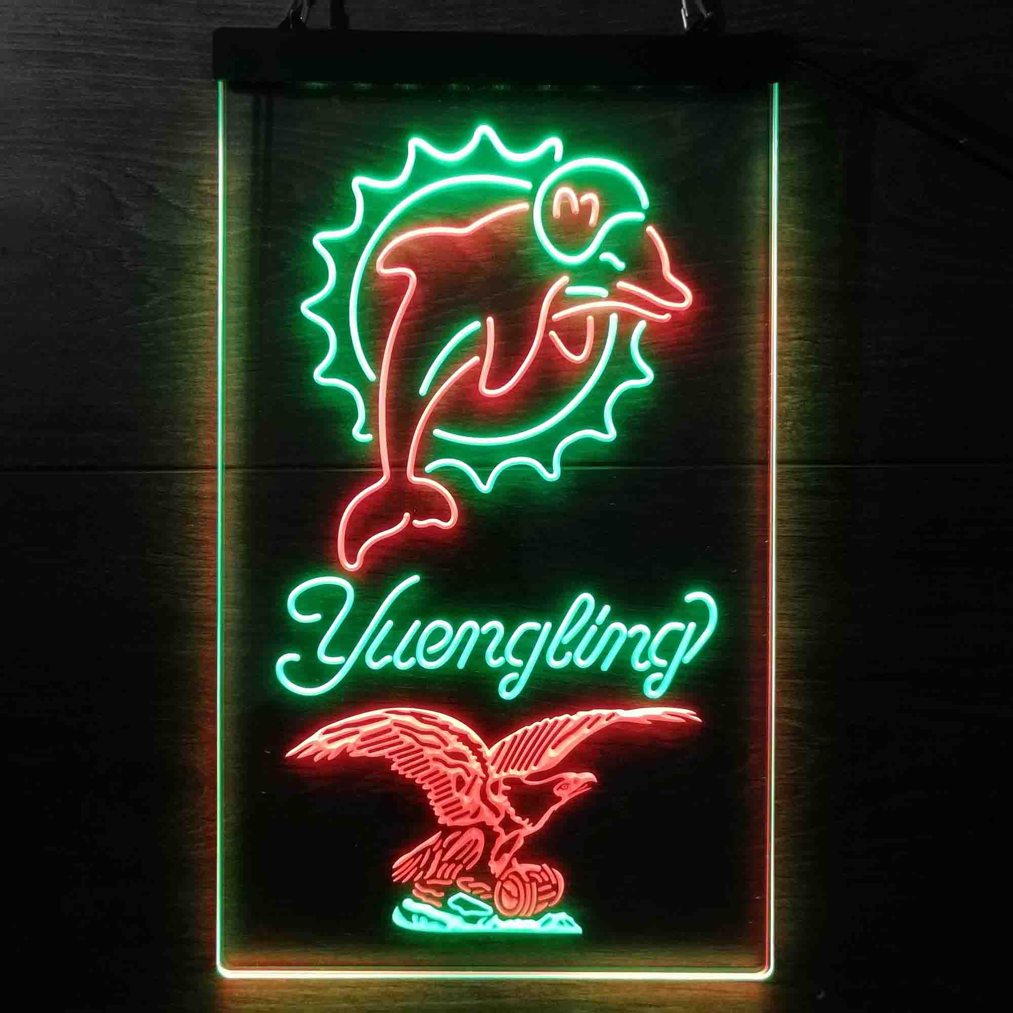 Yuengling Bar Miami Dolphins Est. 1966 Neon-Like Led Light Sign