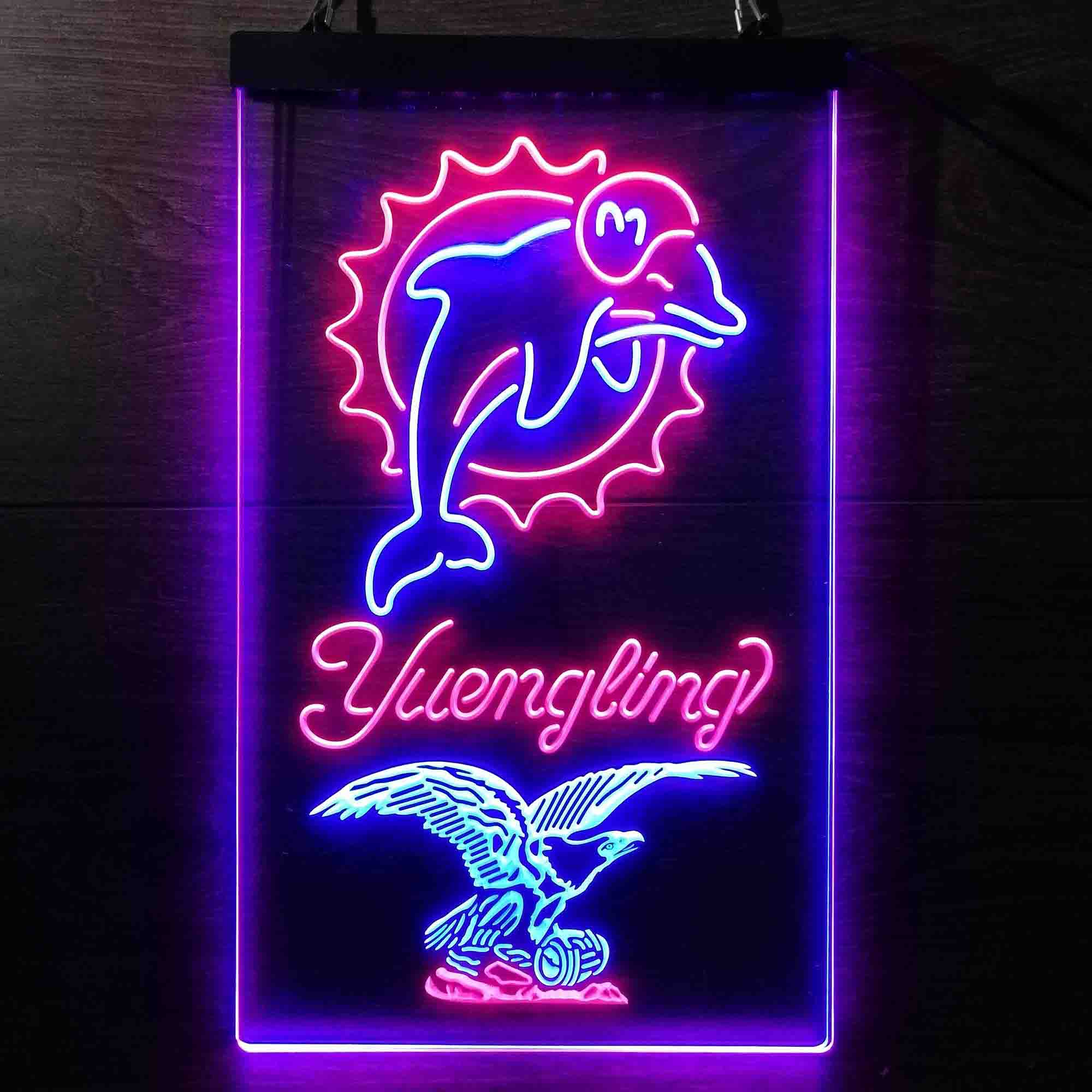 Yuengling Bar Miami Dolphins Est. 1966 Neon-Like Led Light Sign