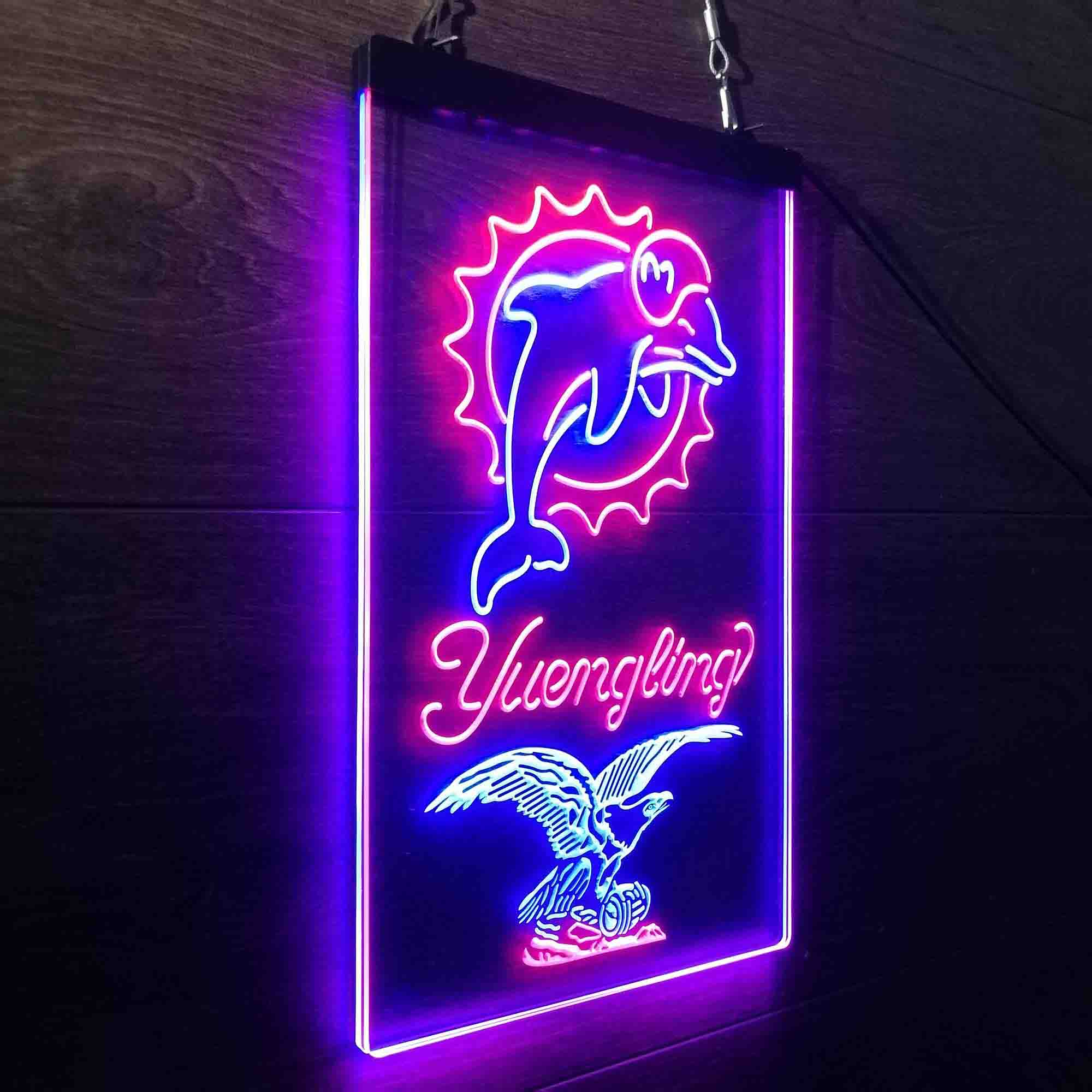 Yuengling Bar Miami Dolphins Est. 1966 Neon-Like Led Light Sign