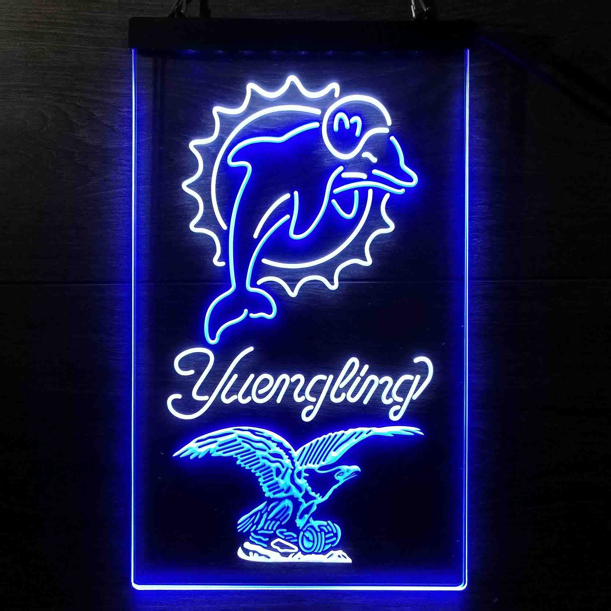 Yuengling Bar Miami Dolphins Est. 1966 Neon-Like LED Sign