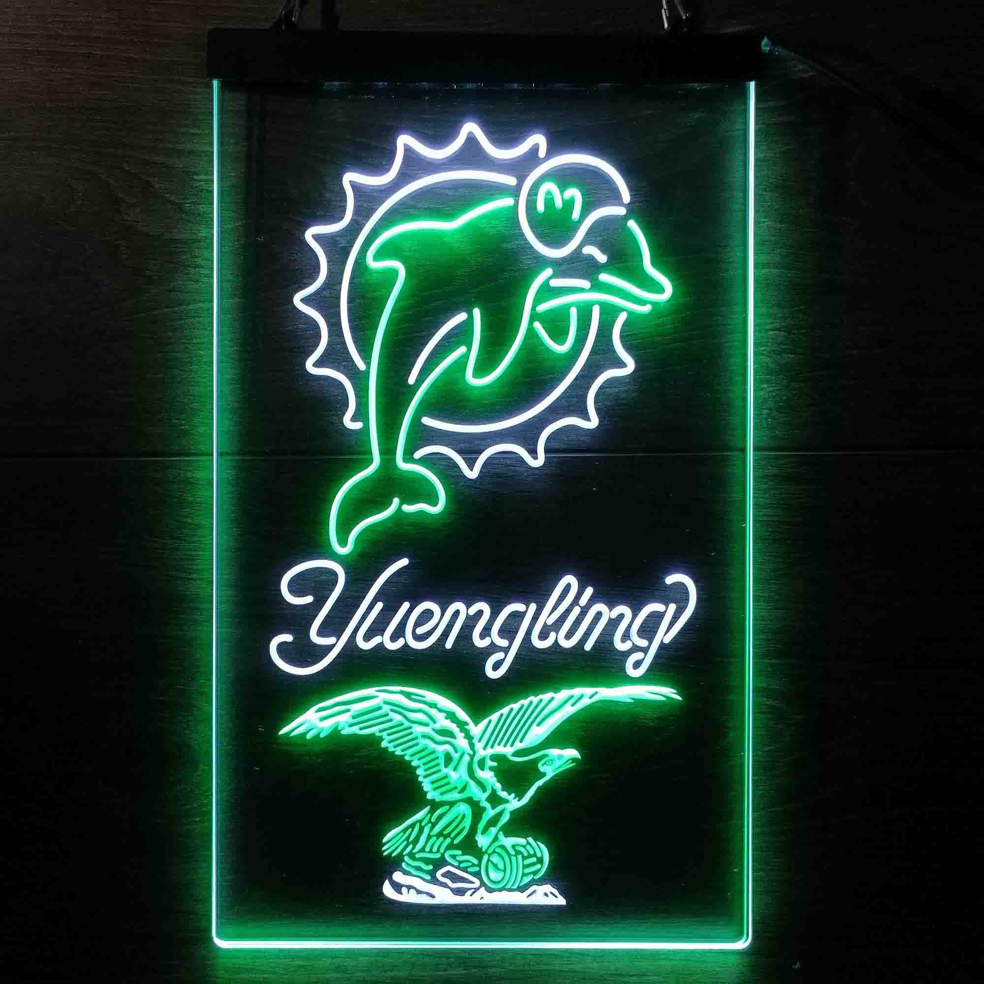 Yuengling Bar Miami Dolphins Est. 1966 Neon-Like Led Light Sign