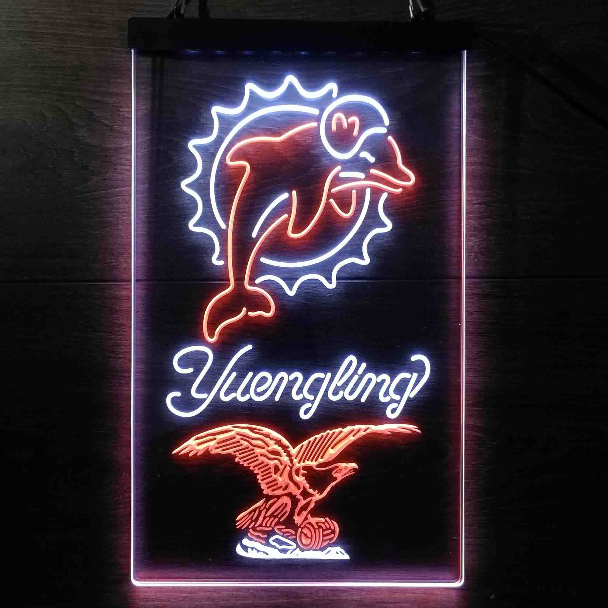 Yuengling Bar Miami Dolphins Est. 1966 Neon-Like Led Light Sign