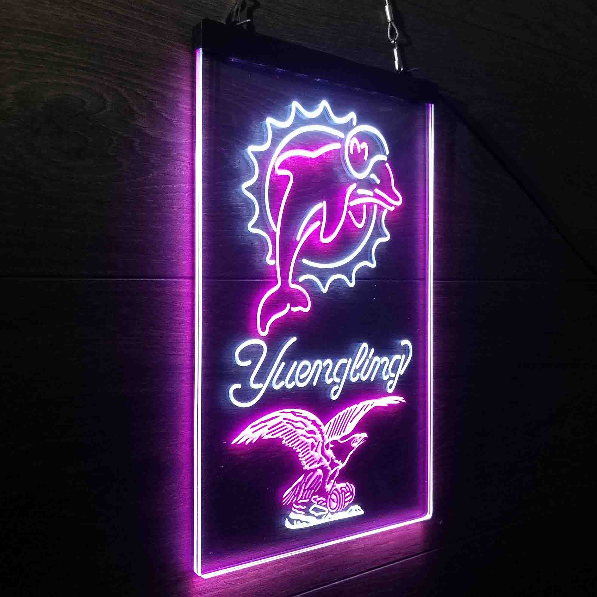 Yuengling Bar Miami Dolphins Est. 1966 Neon-Like Led Light Sign