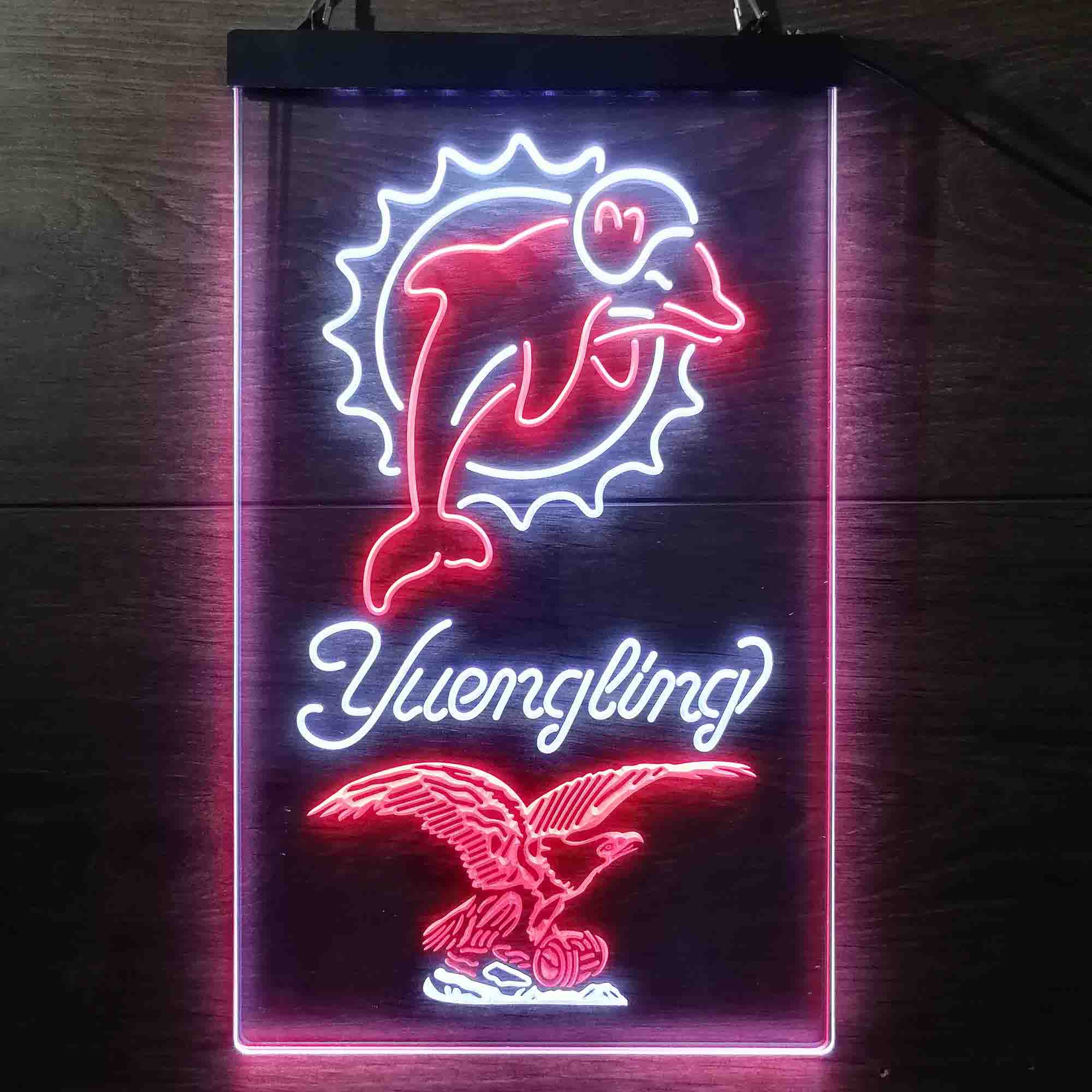 Yuengling Bar Miami Dolphins Est. 1966 Neon-Like Led Light Sign