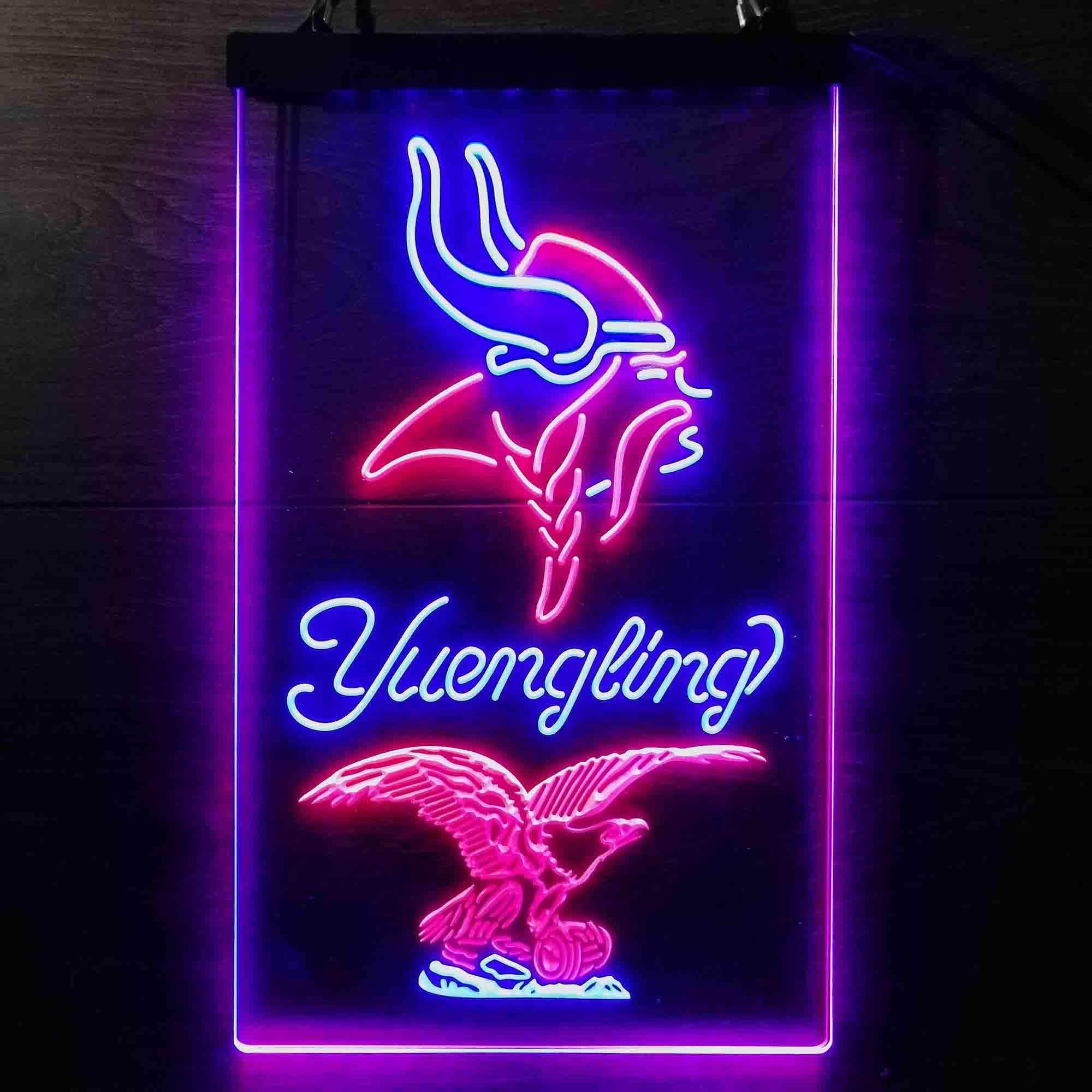 Yuengling Bar Minnesota Vikings Est. 1961 Neon-Like LED Light Sign