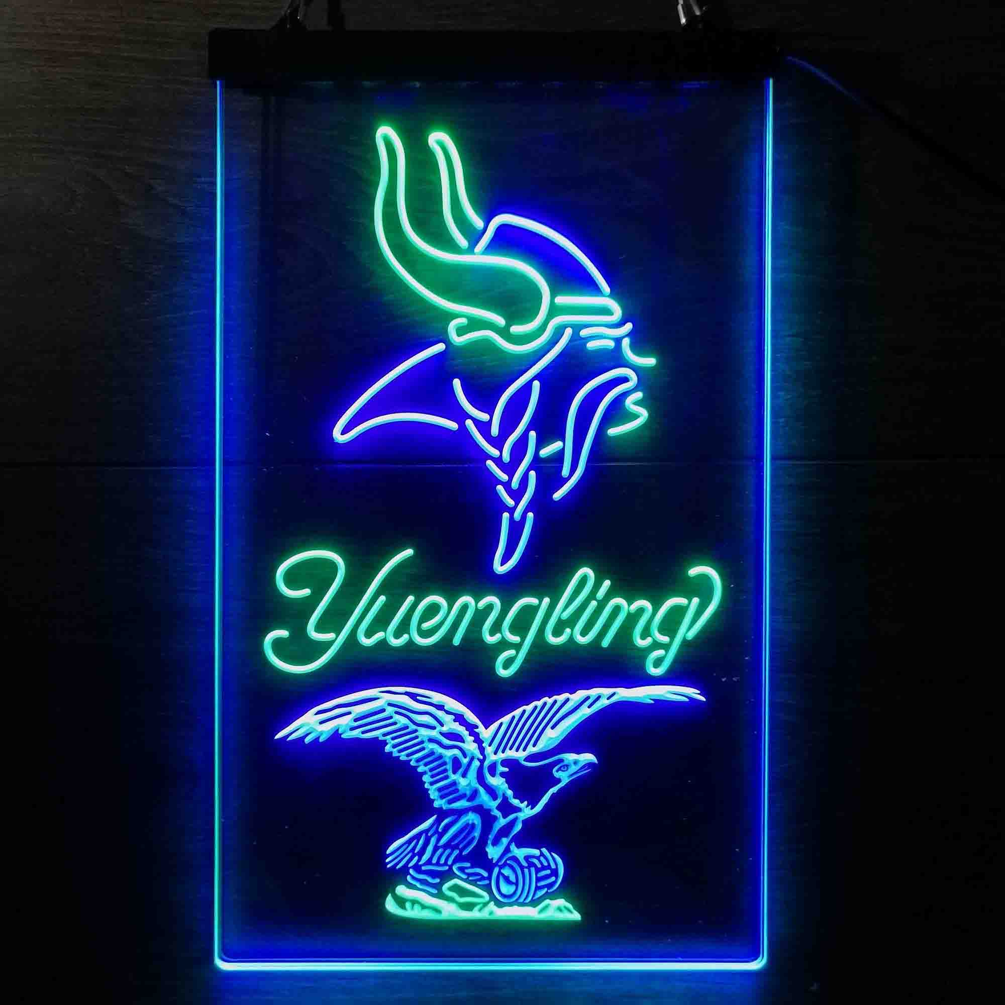 Yuengling Bar Minnesota Vikings Est. 1961 Neon-Like LED Light Sign