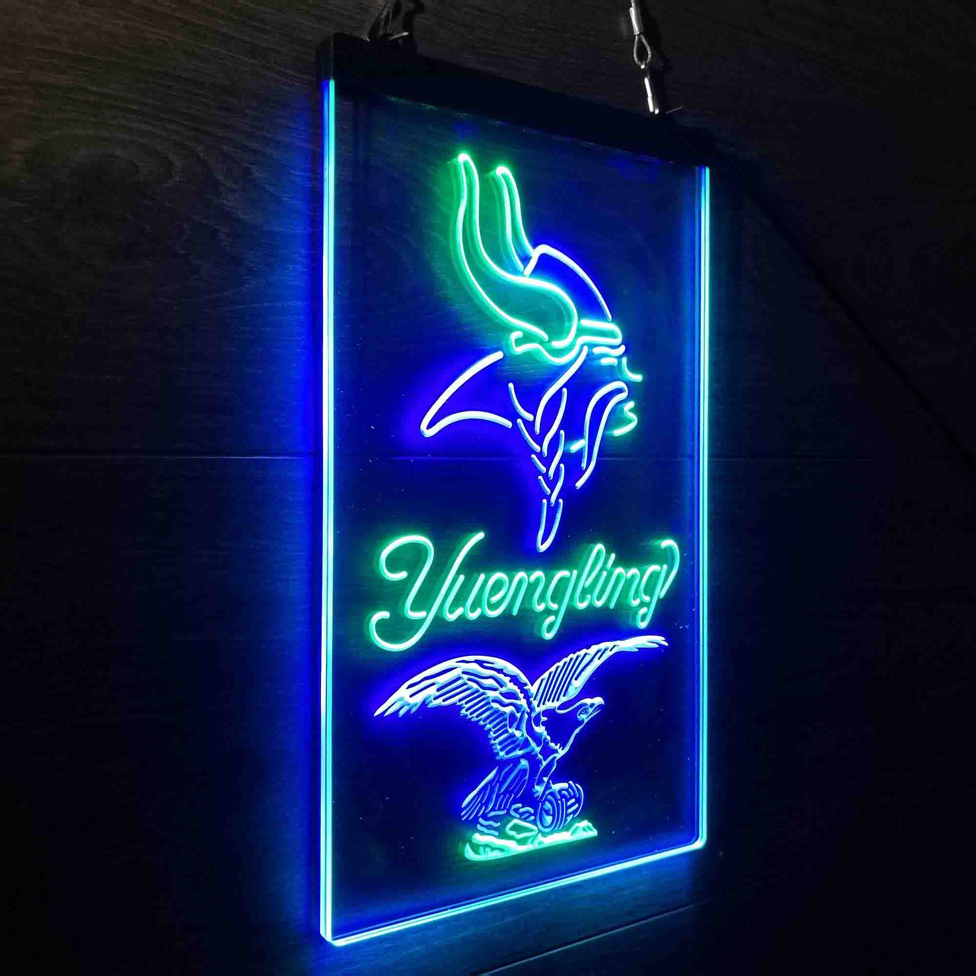 Yuengling Bar Minnesota Vikings Est. 1961 Neon-Like LED Light Sign