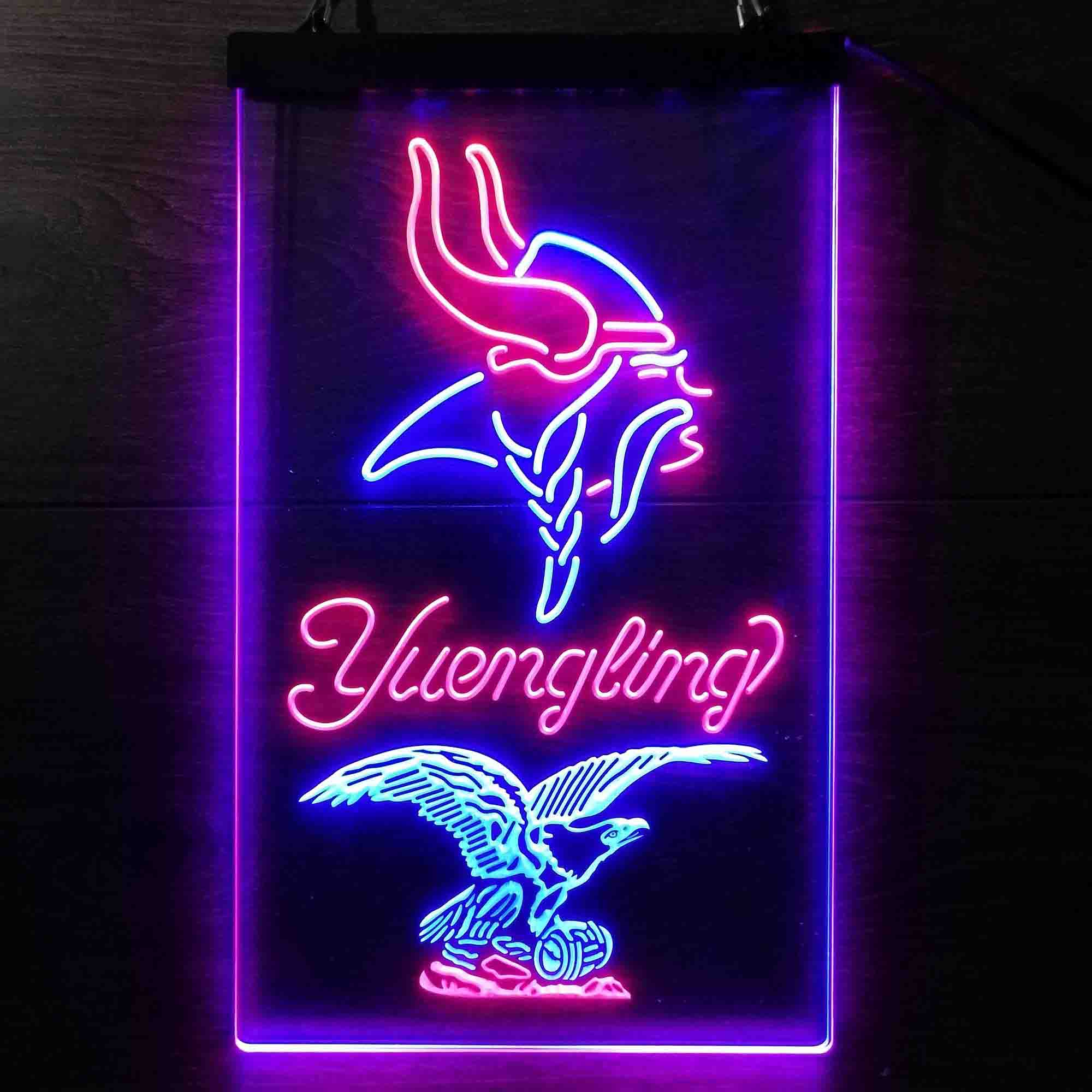 Yuengling Bar Minnesota Vikings Est. 1961 Neon-Like LED Light Sign