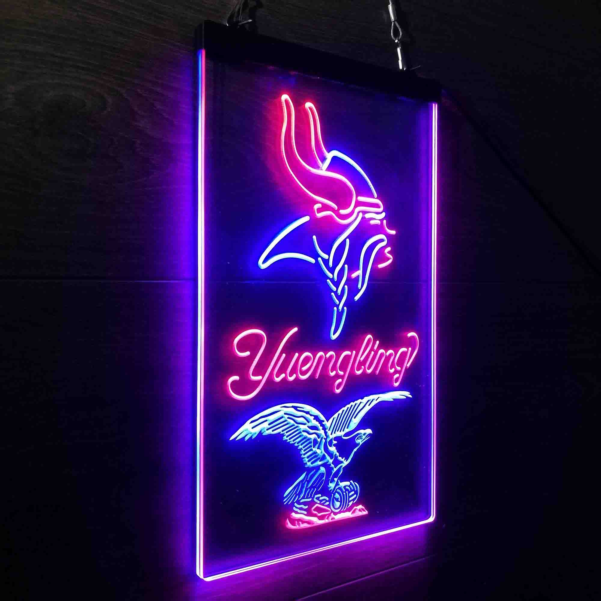 Yuengling Bar Minnesota Vikings Est. 1961 Neon-Like LED Light Sign