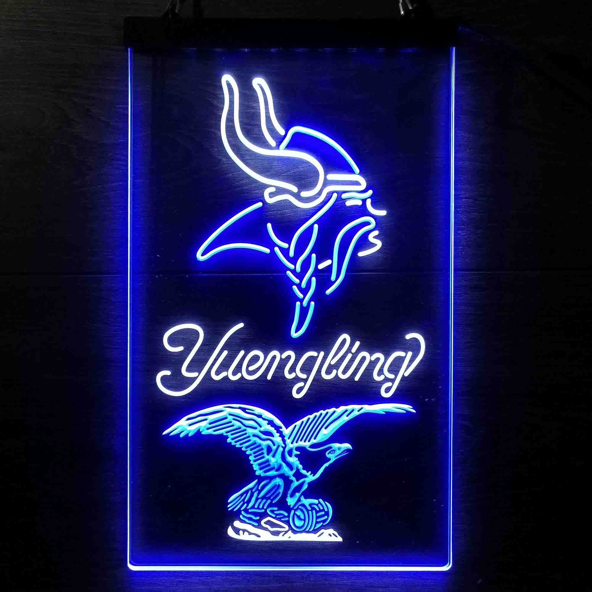 Yuengling Bar Minnesota Vikings Est. 1961 Neon-Like LED Light Sign