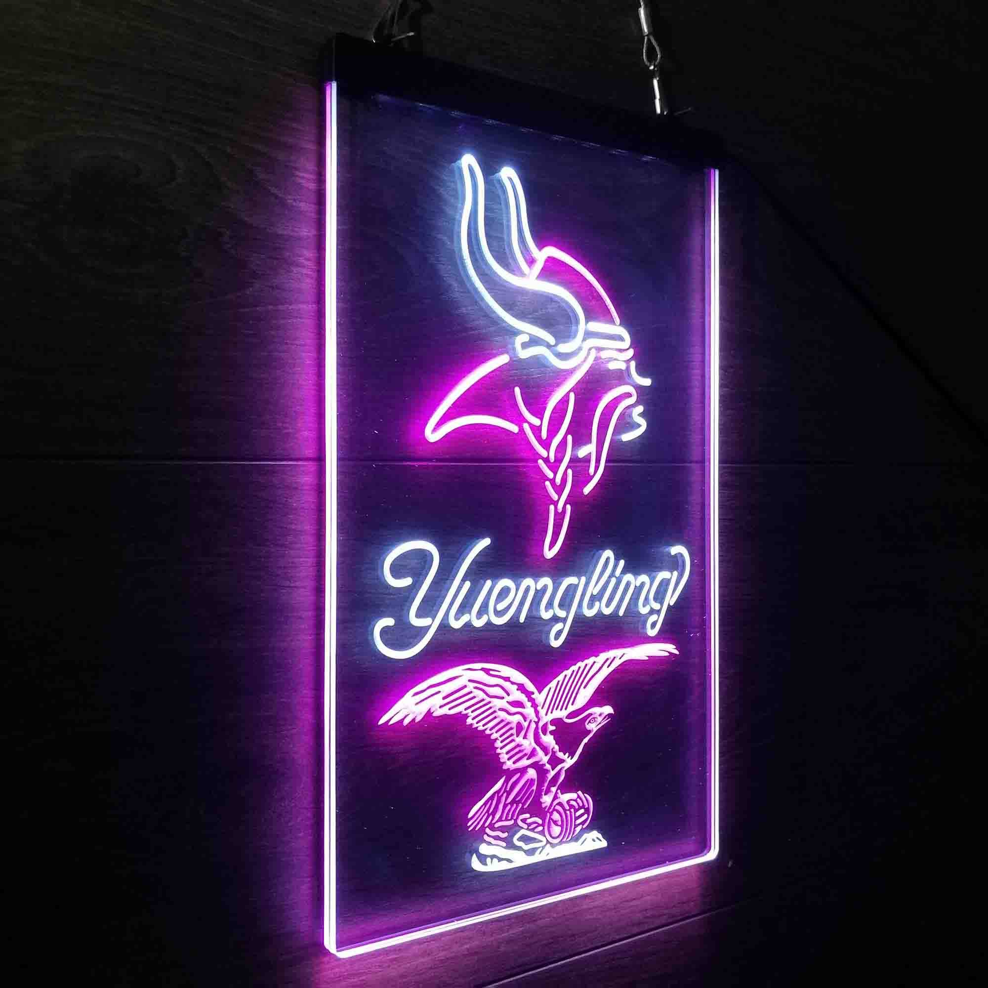 Yuengling Bar Minnesota Vikings Est. 1961 Neon-Like LED Light Sign