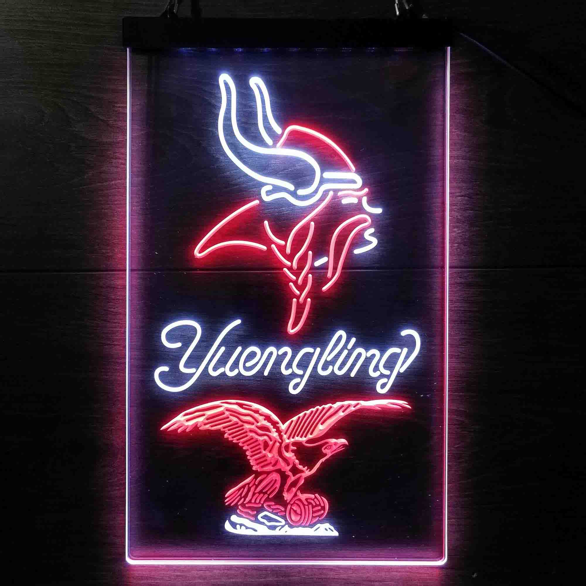 Yuengling Bar Minnesota Vikings Est. 1961 Neon-Like LED Light Sign