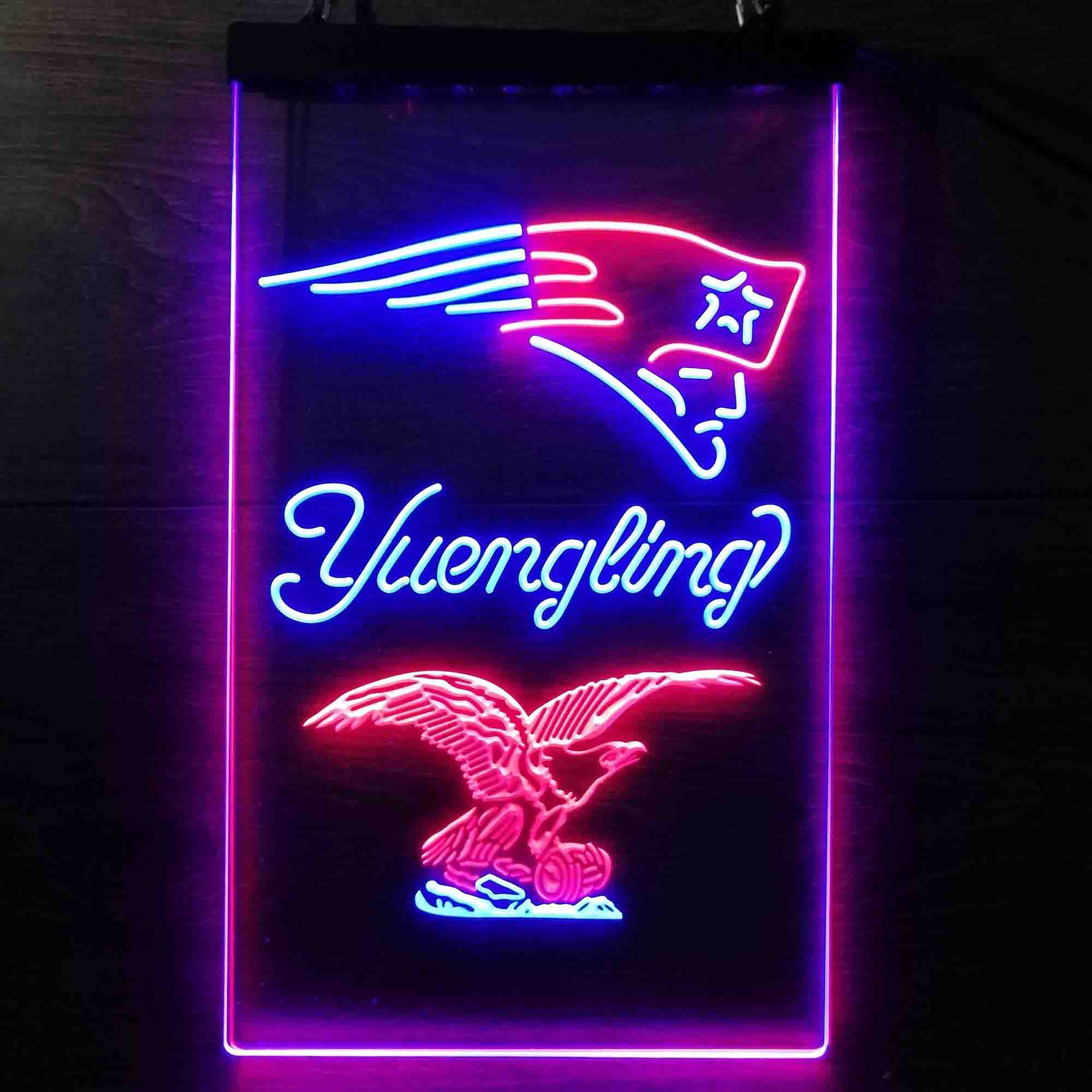 Yuengling Bar New England Patriots Est. 1960 Neon-Like Led Light Sign