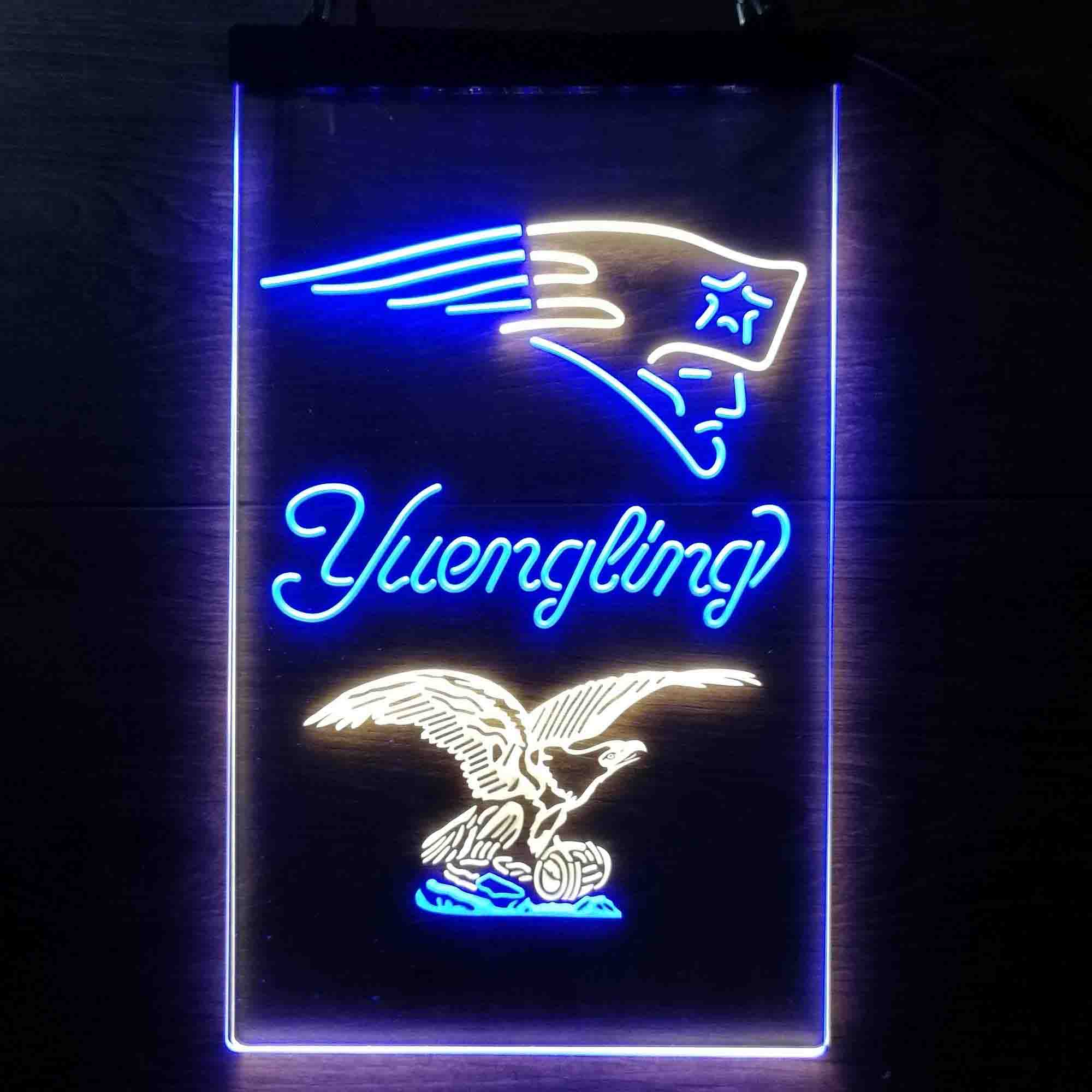 Yuengling Bar New England Patriots Est. 1960 Neon-Like Led Light Sign