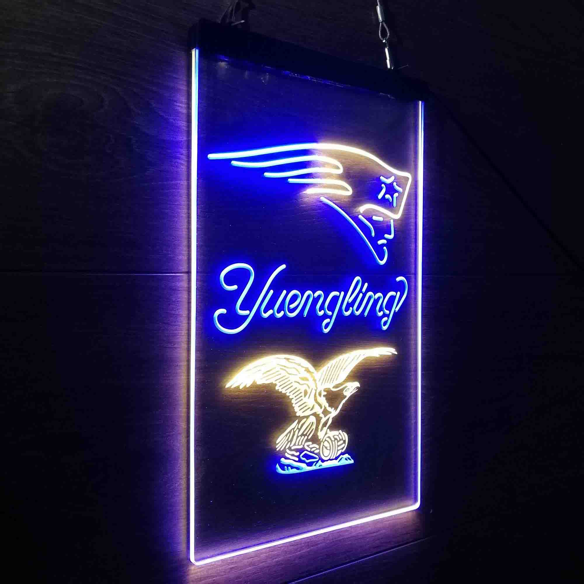 Yuengling Bar New England Patriots Est. 1960 Neon-Like Led Light Sign