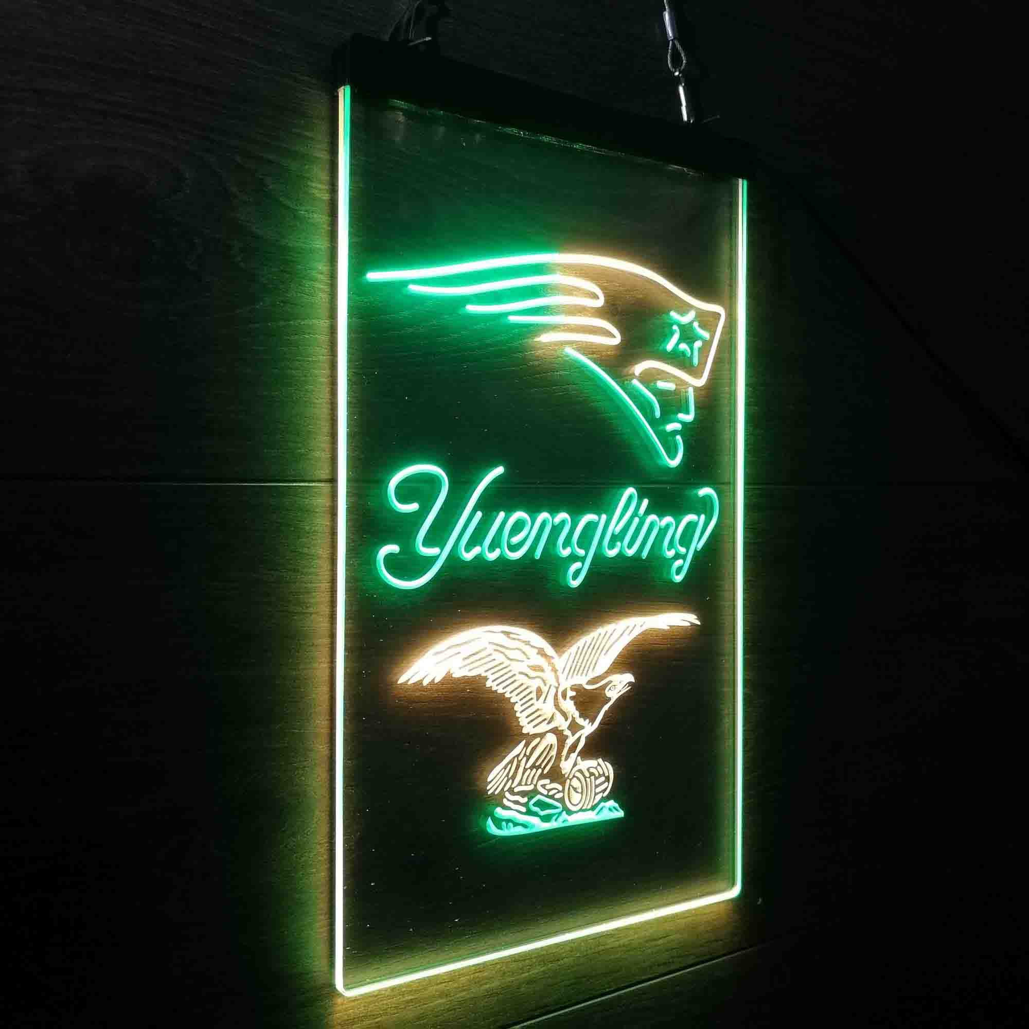 Yuengling Bar New England Patriots Est. 1960 Neon-Like Led Light Sign