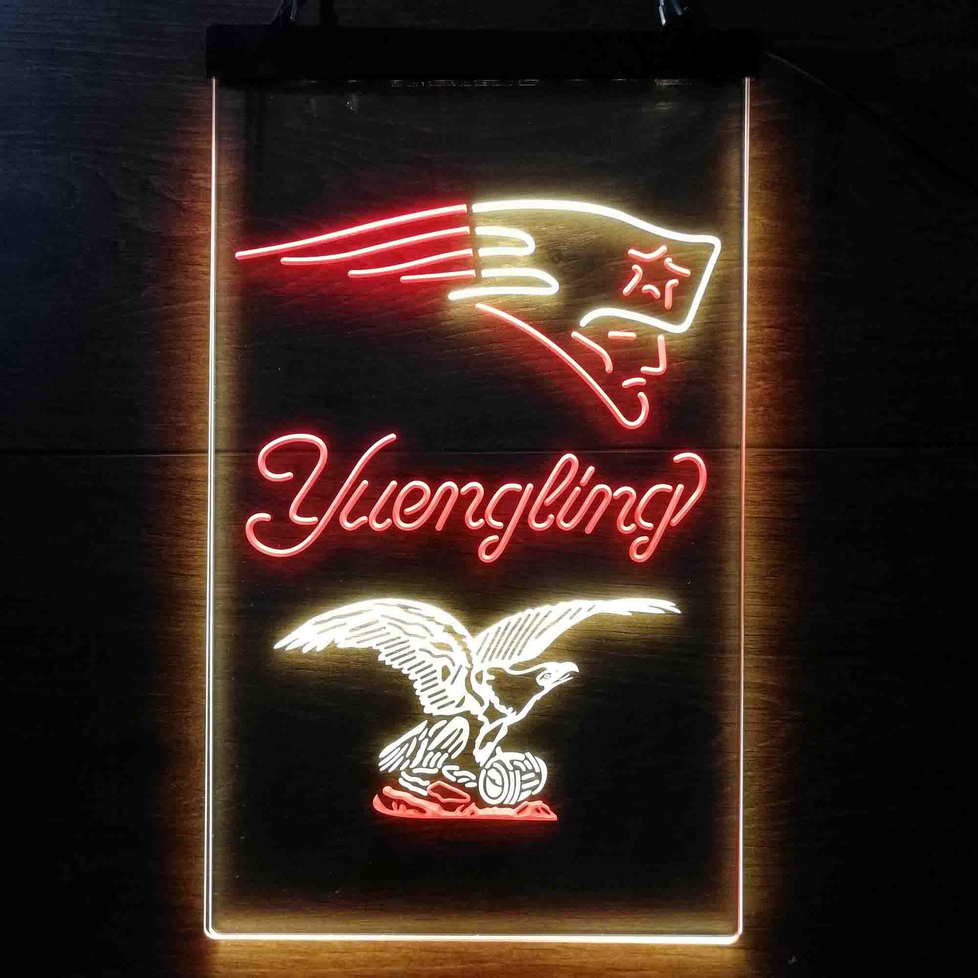 Yuengling Bar New England Patriots Est. 1960 Neon-Like Led Light Sign