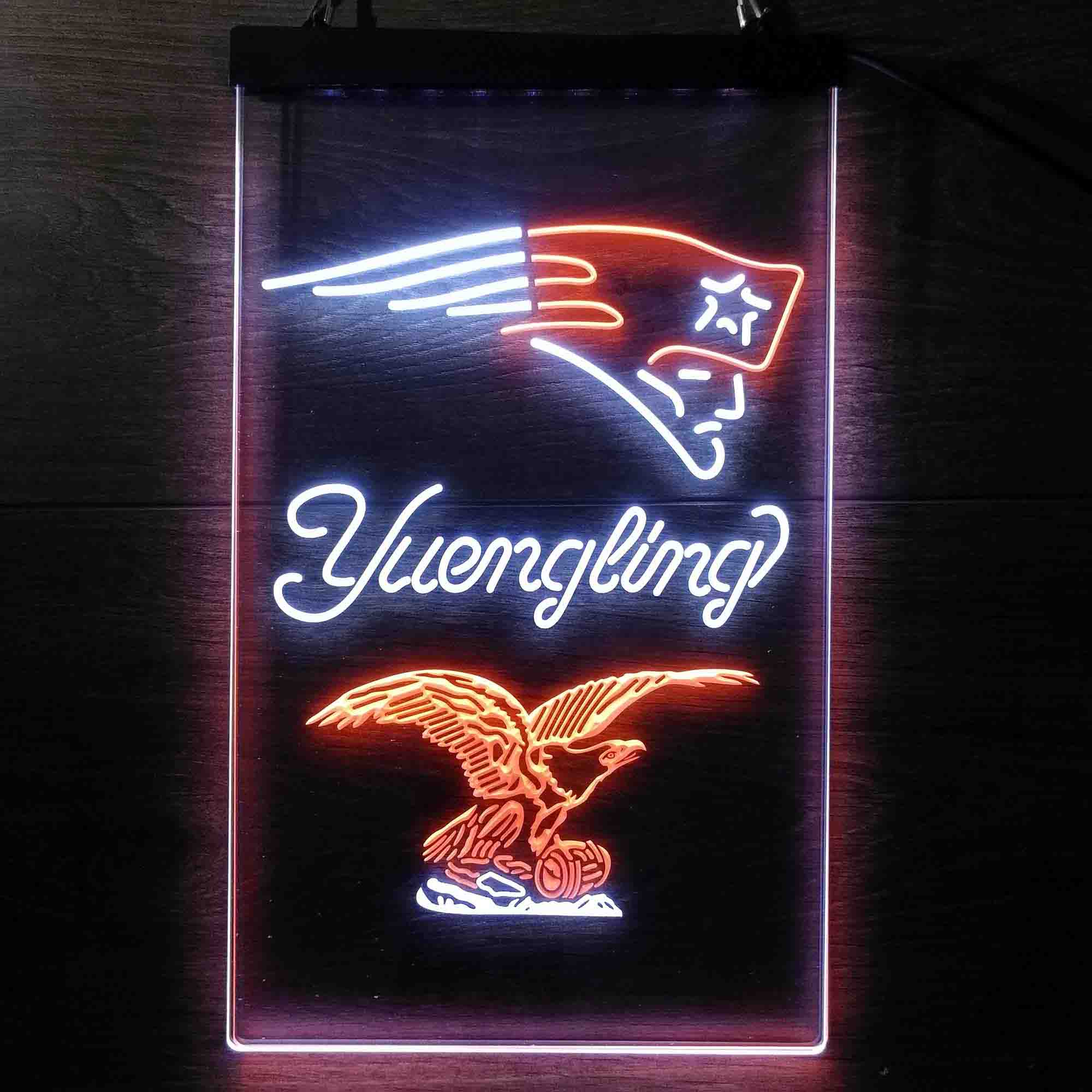 Yuengling Bar New England Patriots Est. 1960 Neon-Like Led Light Sign