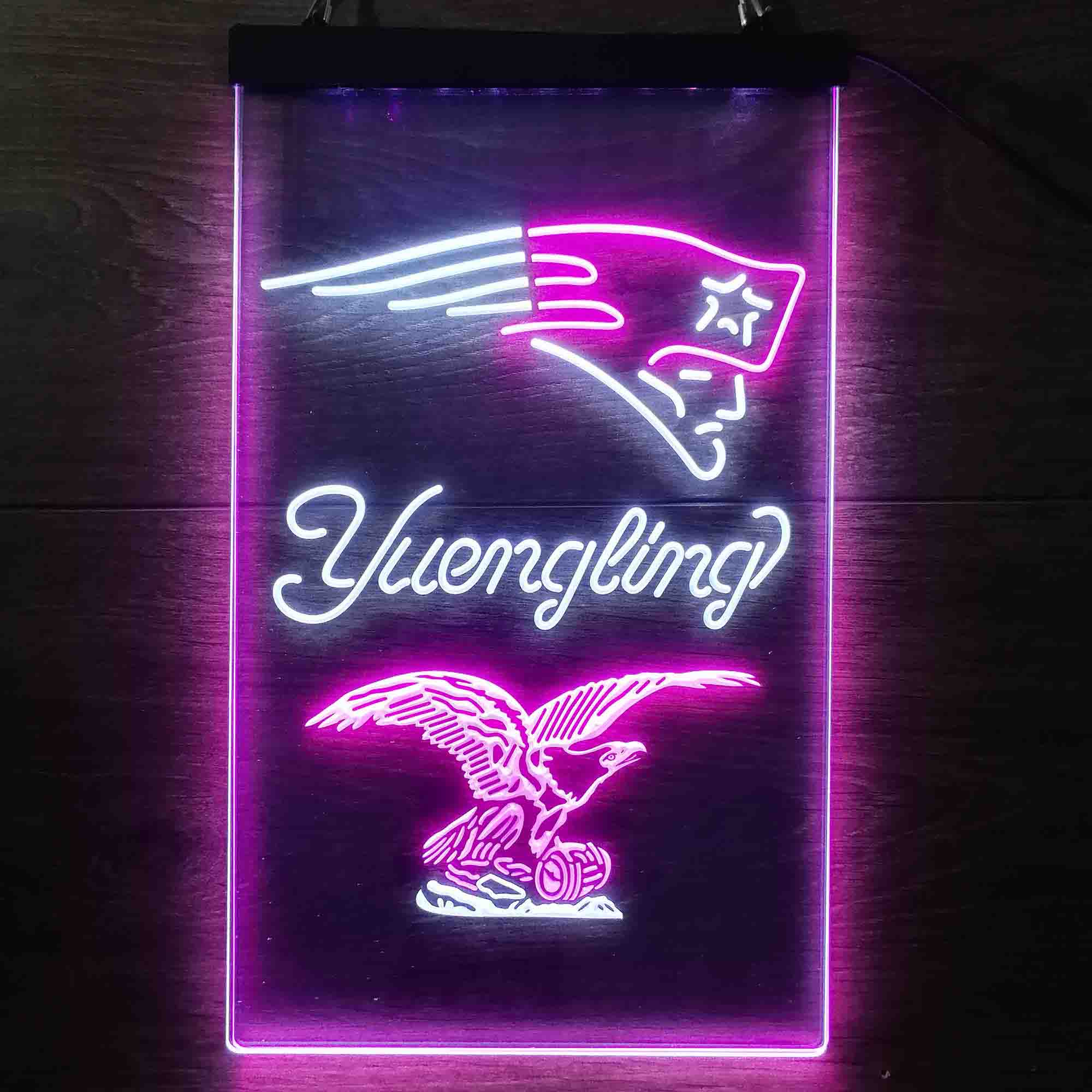 Yuengling Bar New England Patriots Est. 1960 Neon-Like Led Light Sign