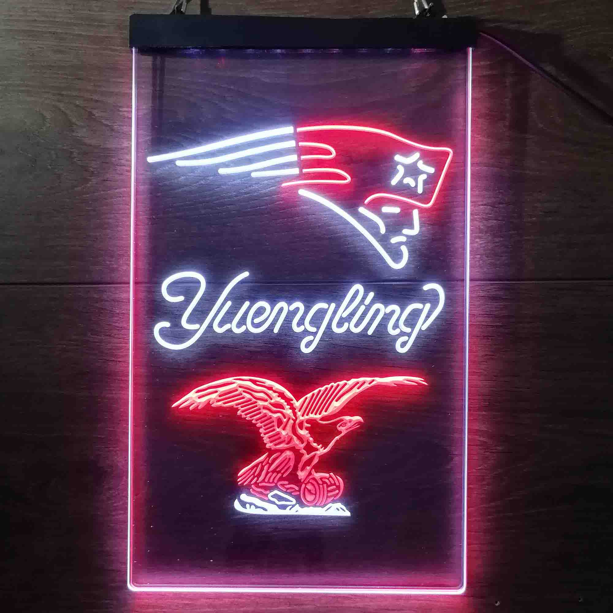 Yuengling Bar New England Patriots Est. 1960 Neon-Like Led Light Sign