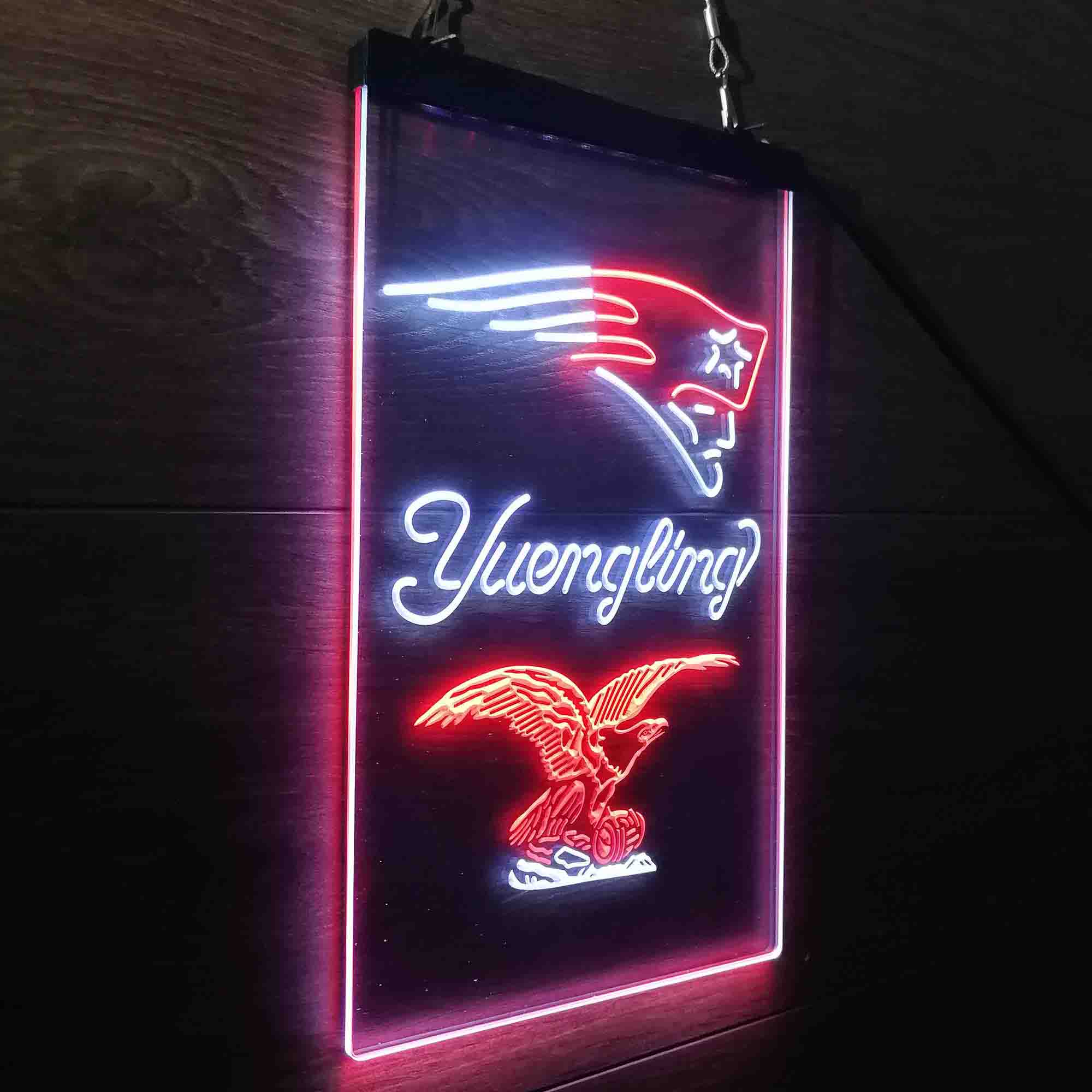 Yuengling Bar New England Patriots Est. 1960 Neon-Like Led Light Sign