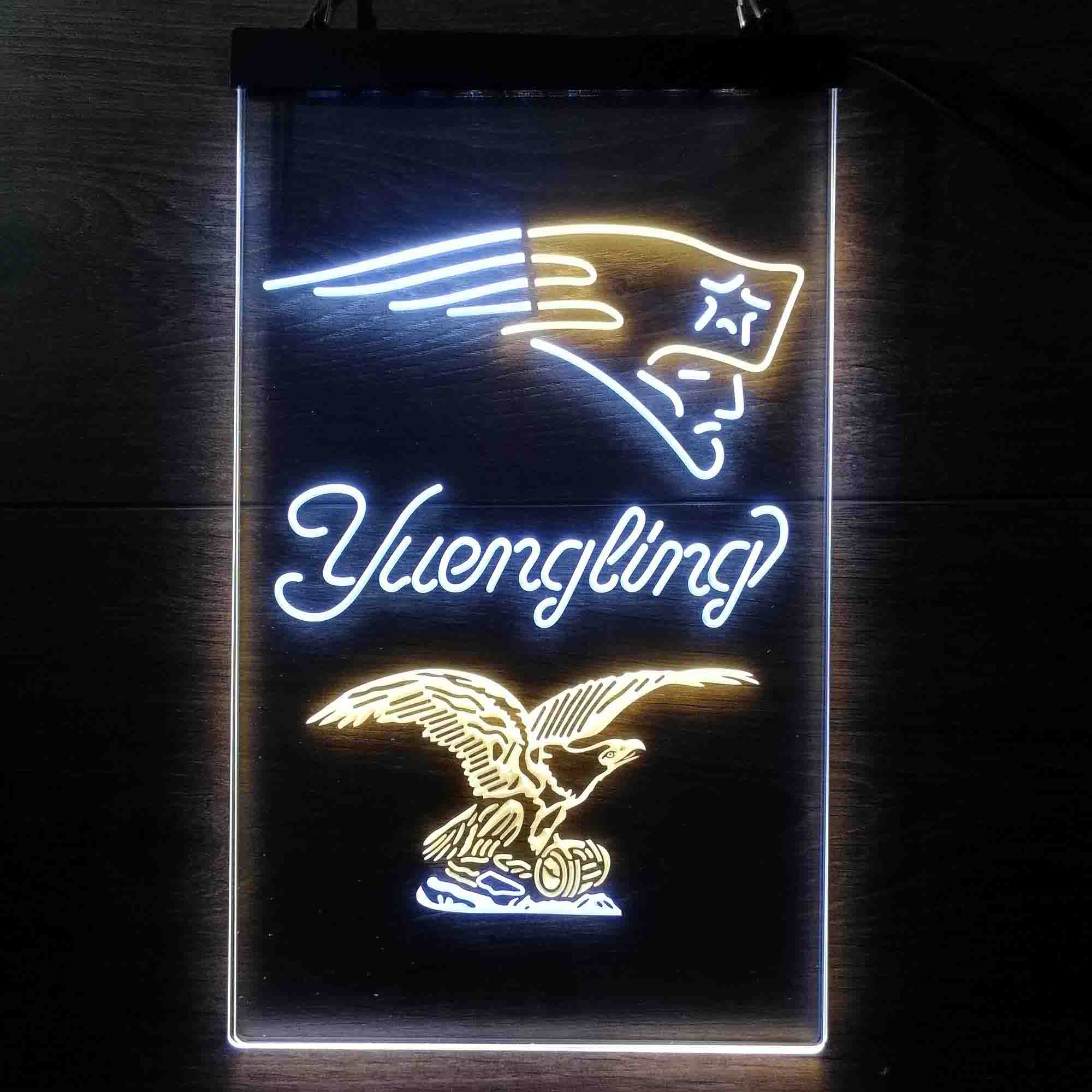 Yuengling Bar New England Patriots Est. 1960 Neon-Like Led Light Sign