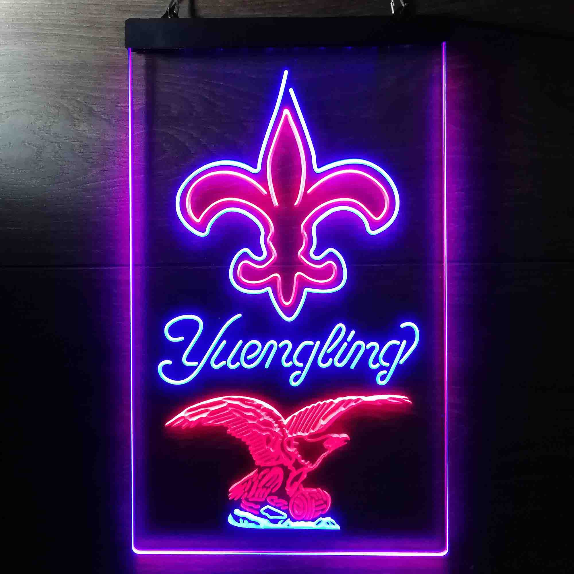 Yuengling Bar New Orleans Saints Est. 1967 Neon-Like Led Light Sign