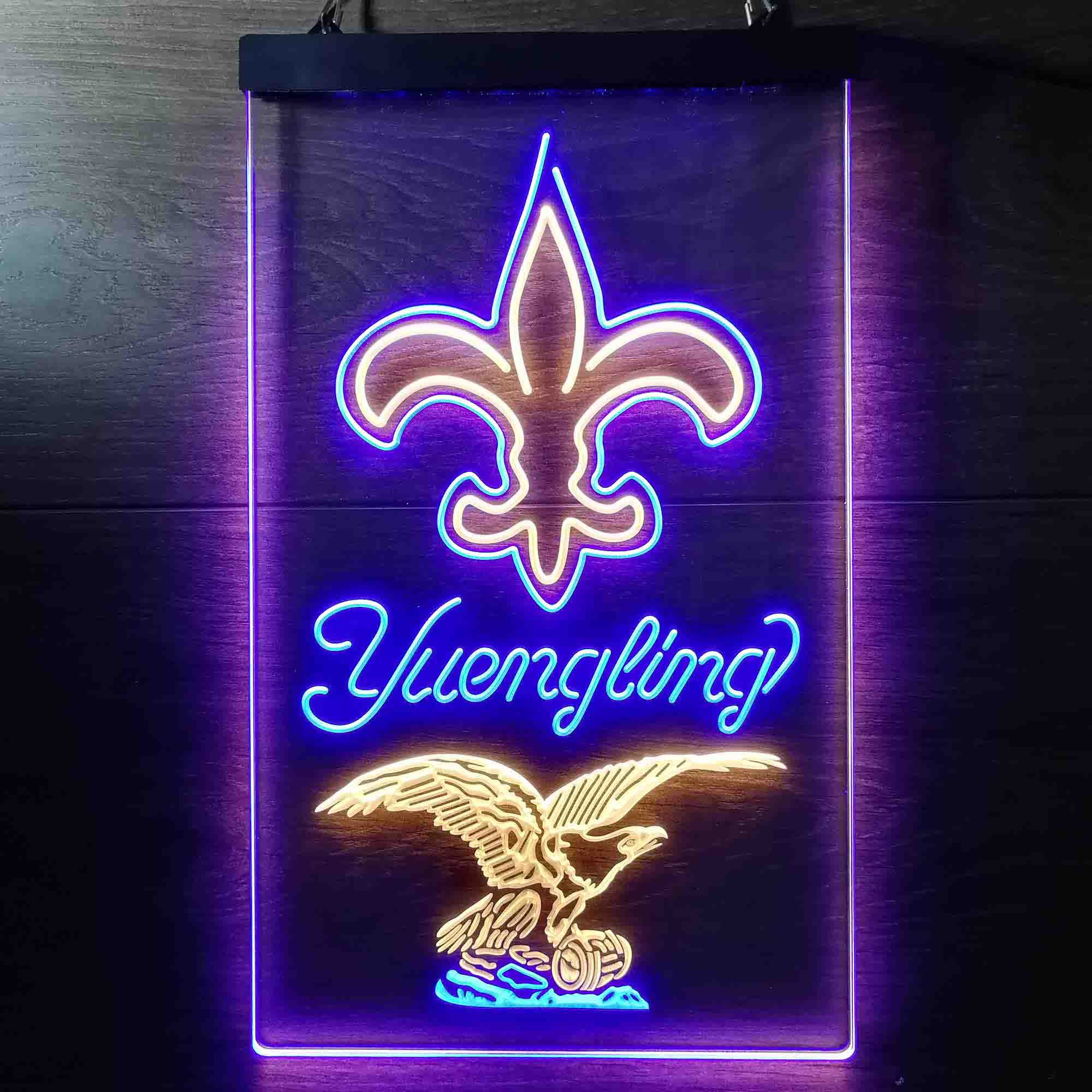 Yuengling Bar New Orleans Saints Est. 1967 Neon-Like Led Light Sign