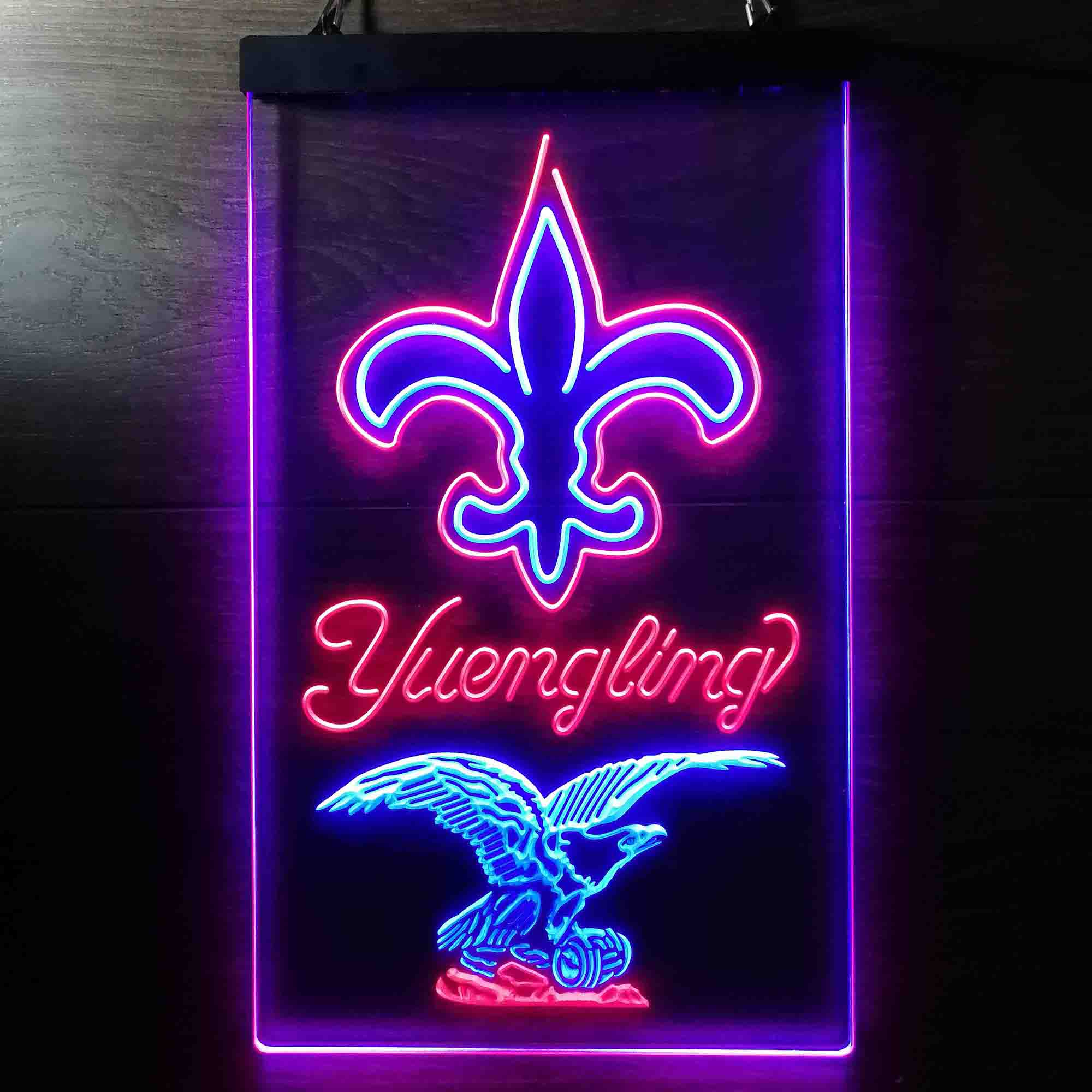 Yuengling Bar New Orleans Saints Est. 1967 Neon-Like Led Light Sign